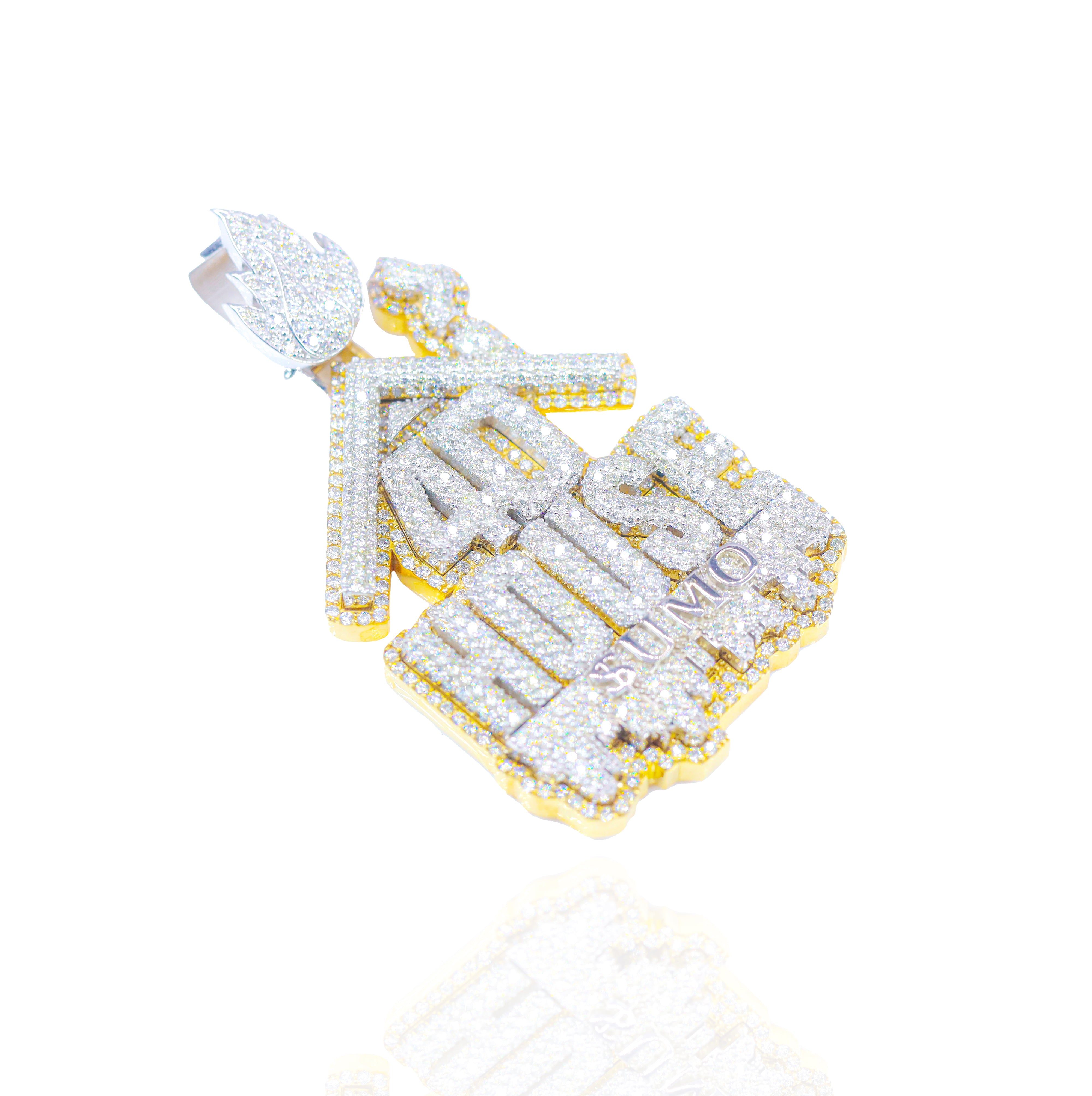 Custom Design Deposit - Stacked Style Logo Diamond Pendant