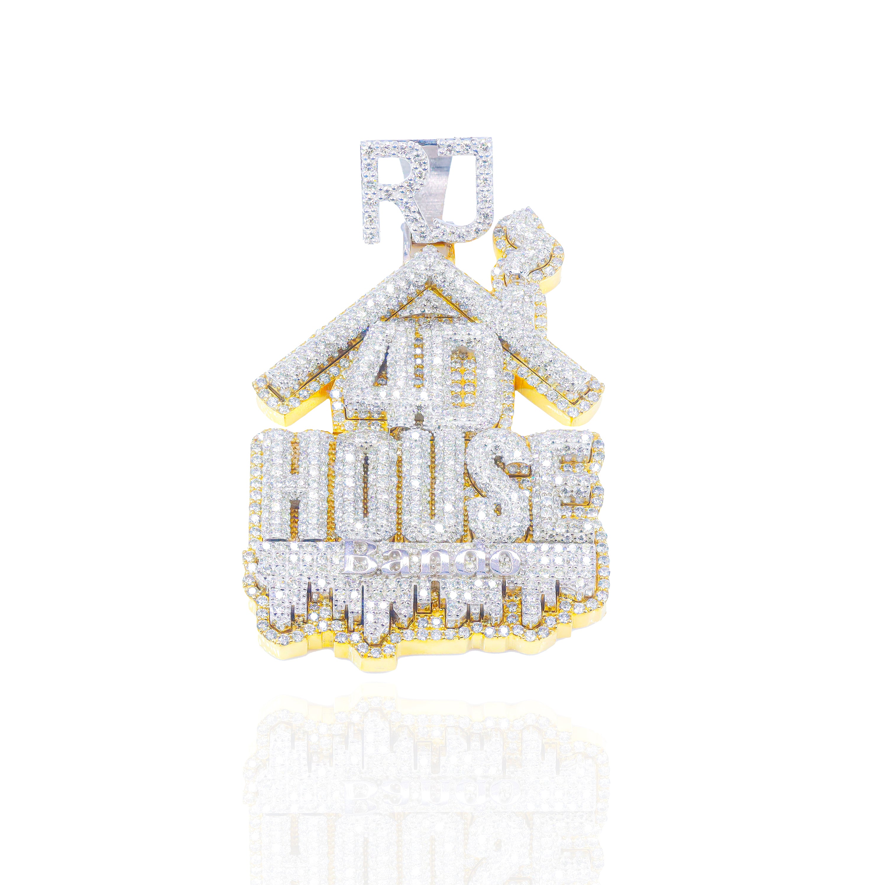 Custom Design Deposit - Stacked Style Logo Diamond Pendant