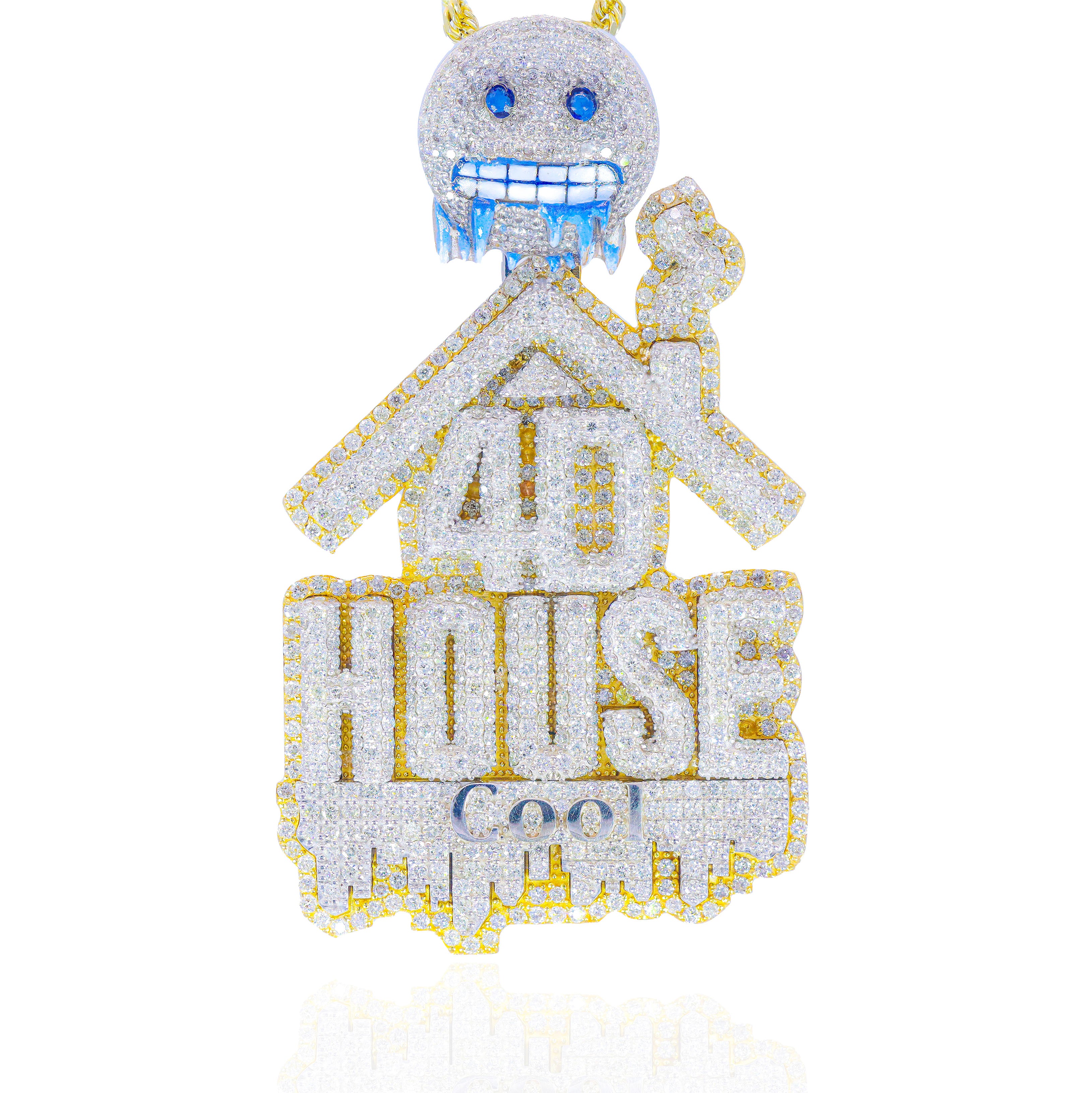 Custom Design Deposit - Stacked Style Logo Diamond Pendant