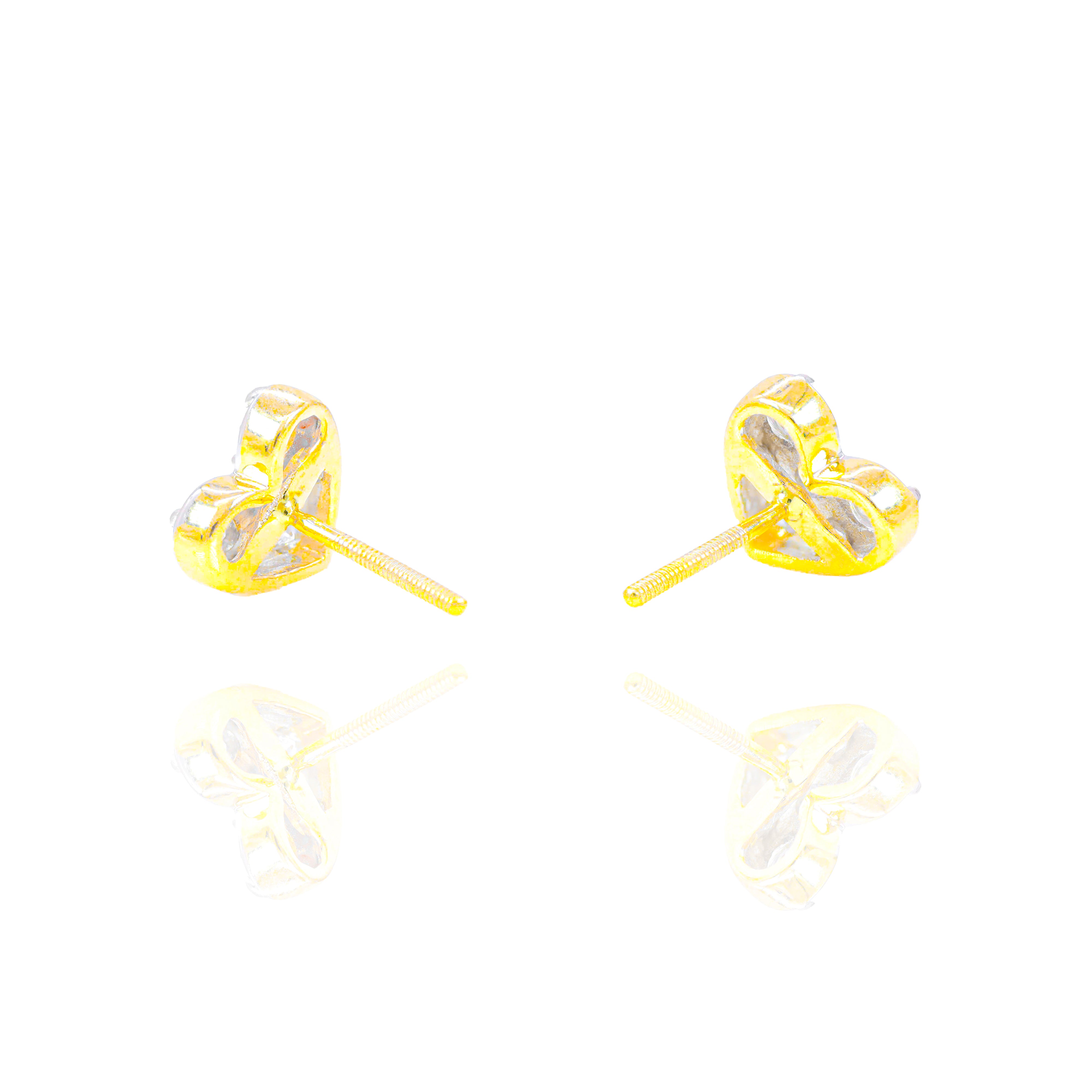 Heart Cluster Diamond Earrings