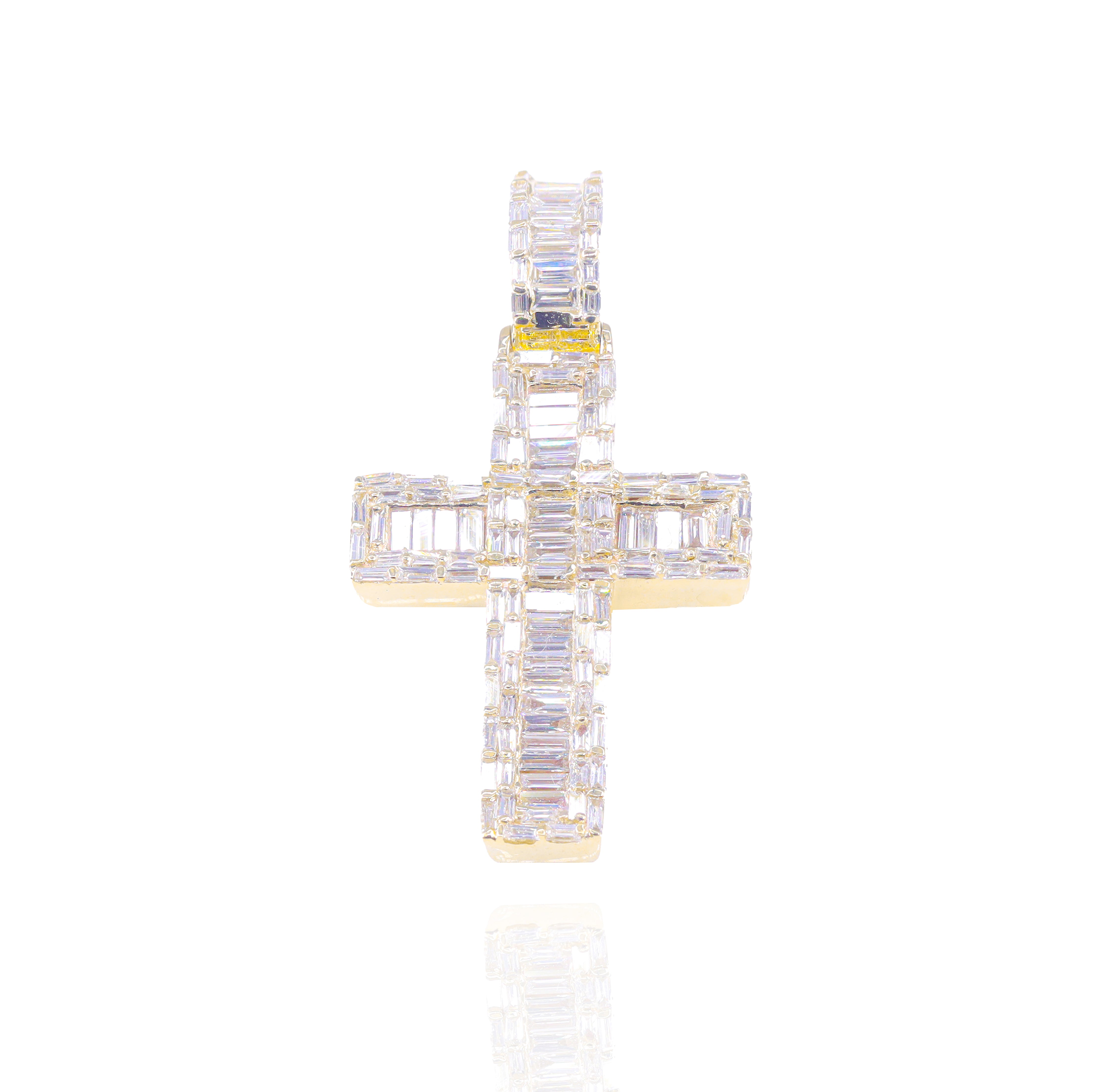 Baguette Diamond Cross Pendant