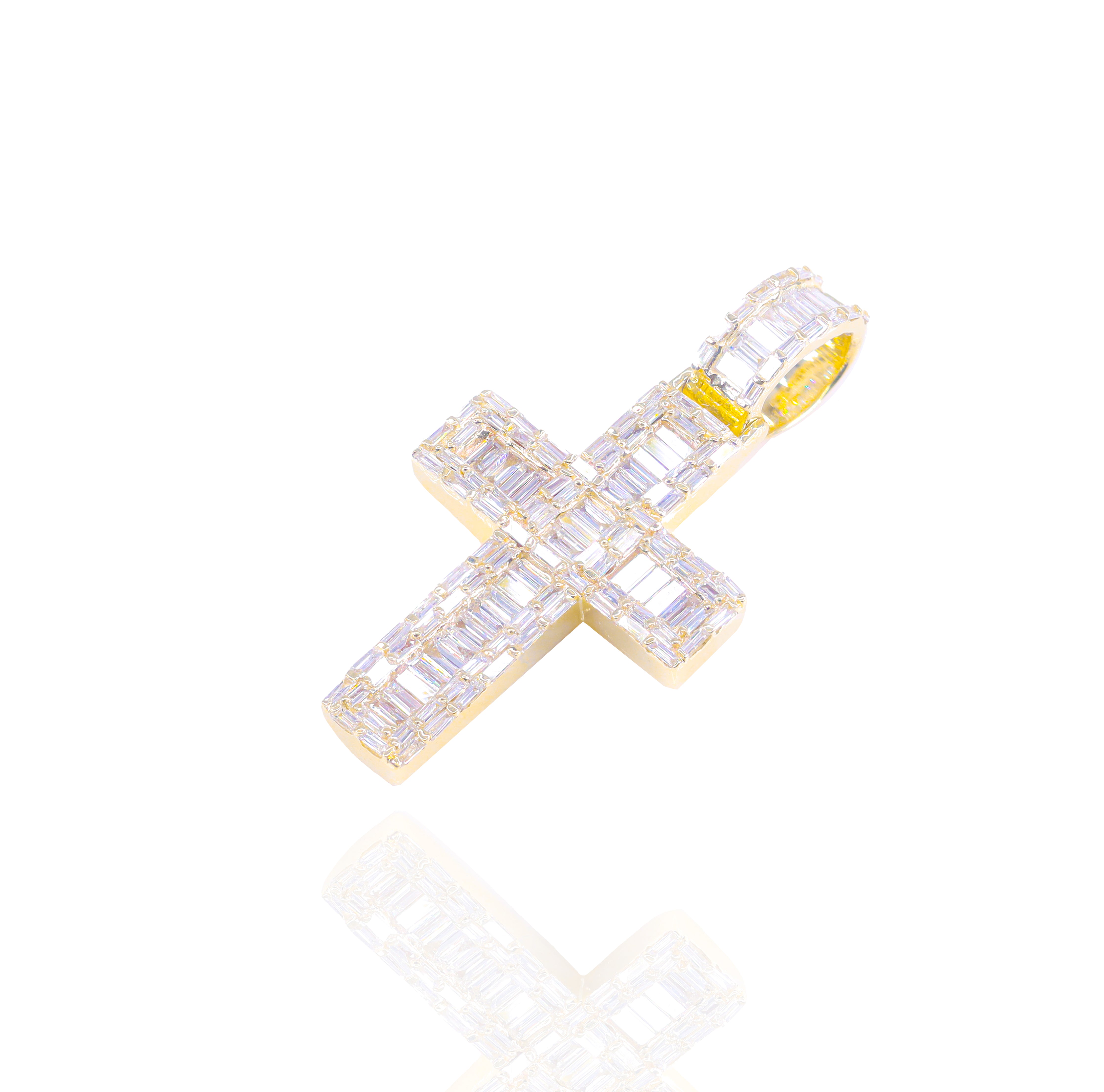 Baguette Diamond Cross Pendant