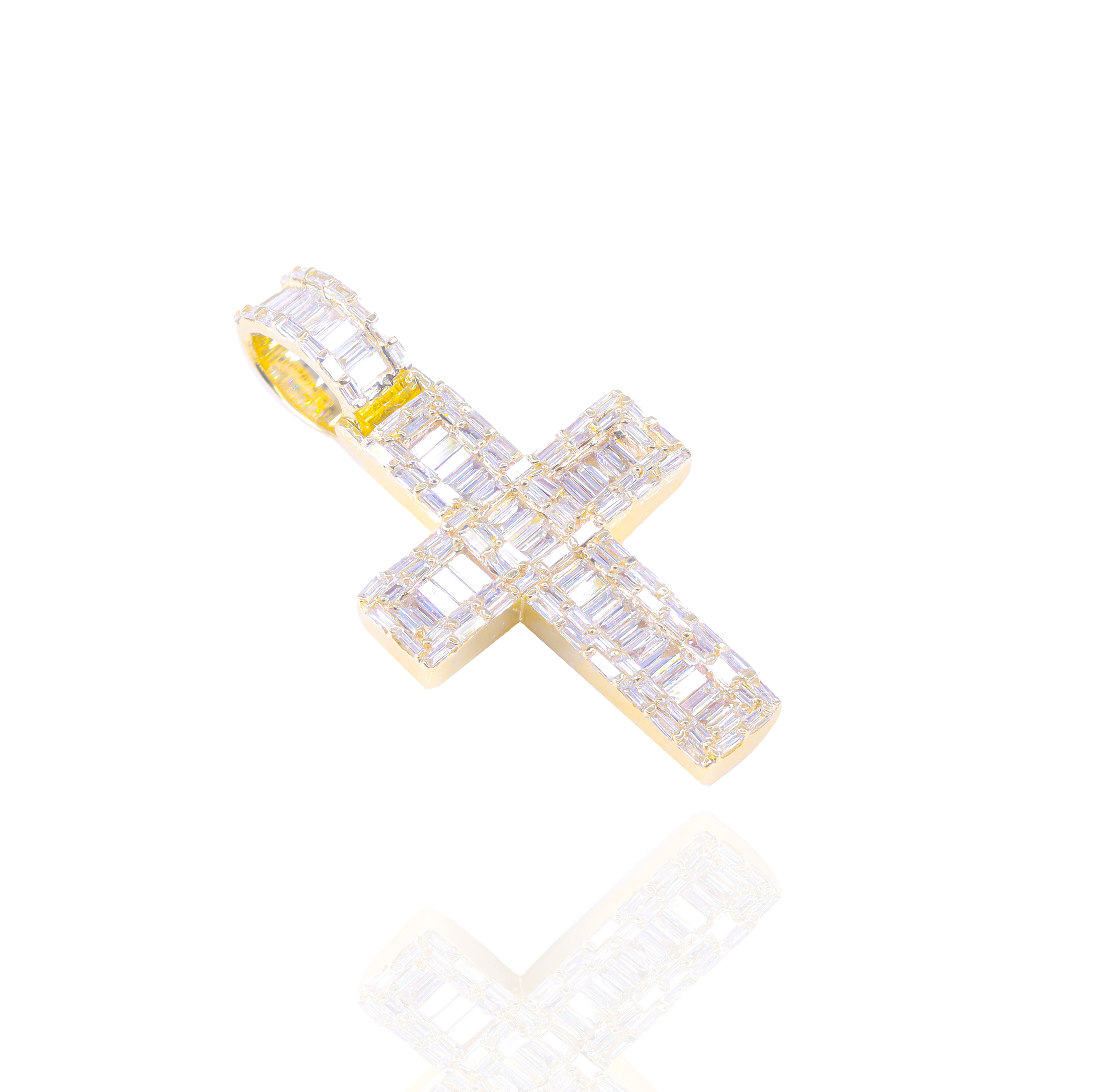 Baguette Diamond Cross Pendant