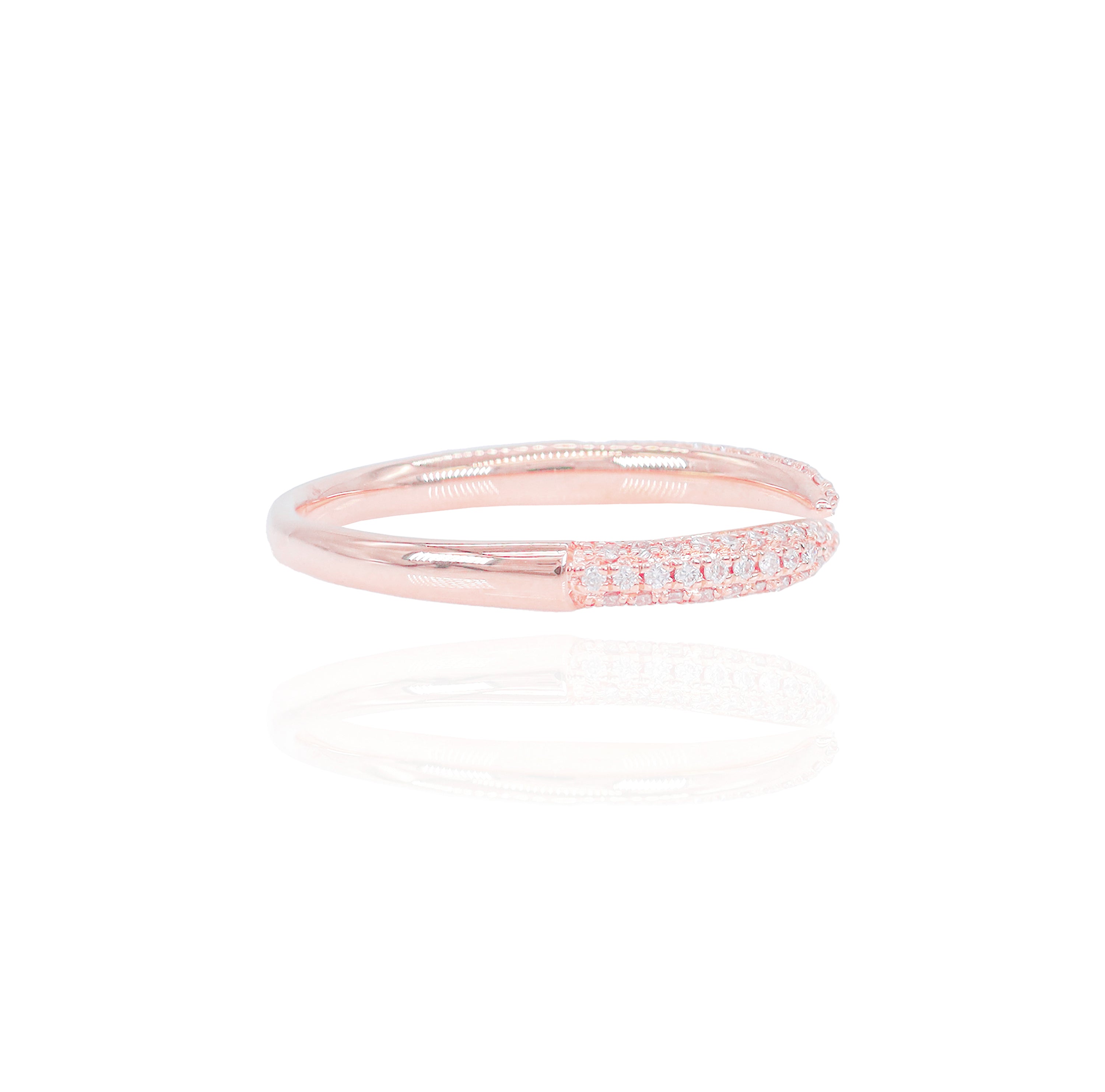 Pointed Open Diamond Claw Ring