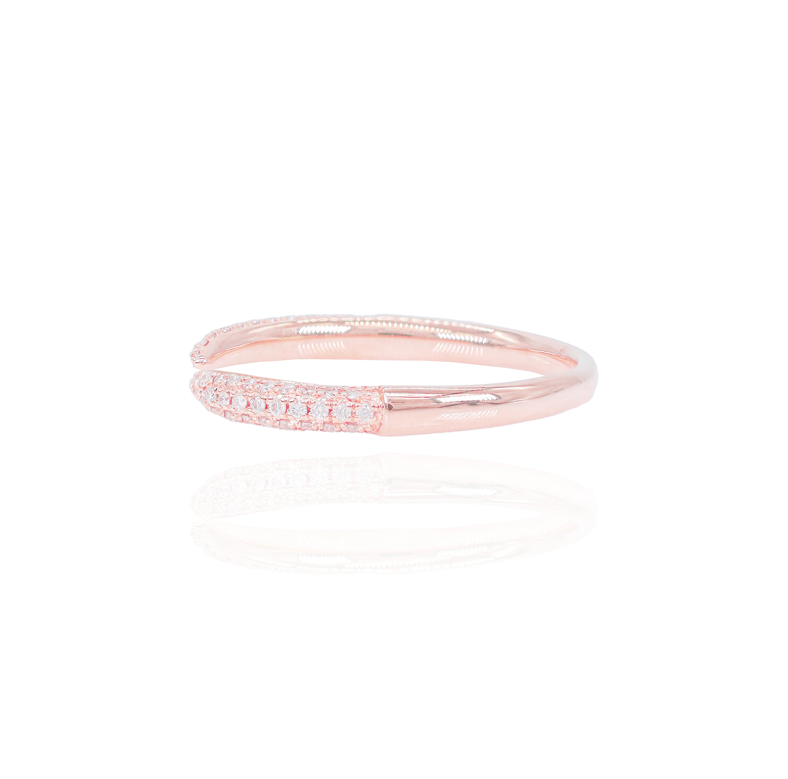 Pointed Open Diamond Claw Ring