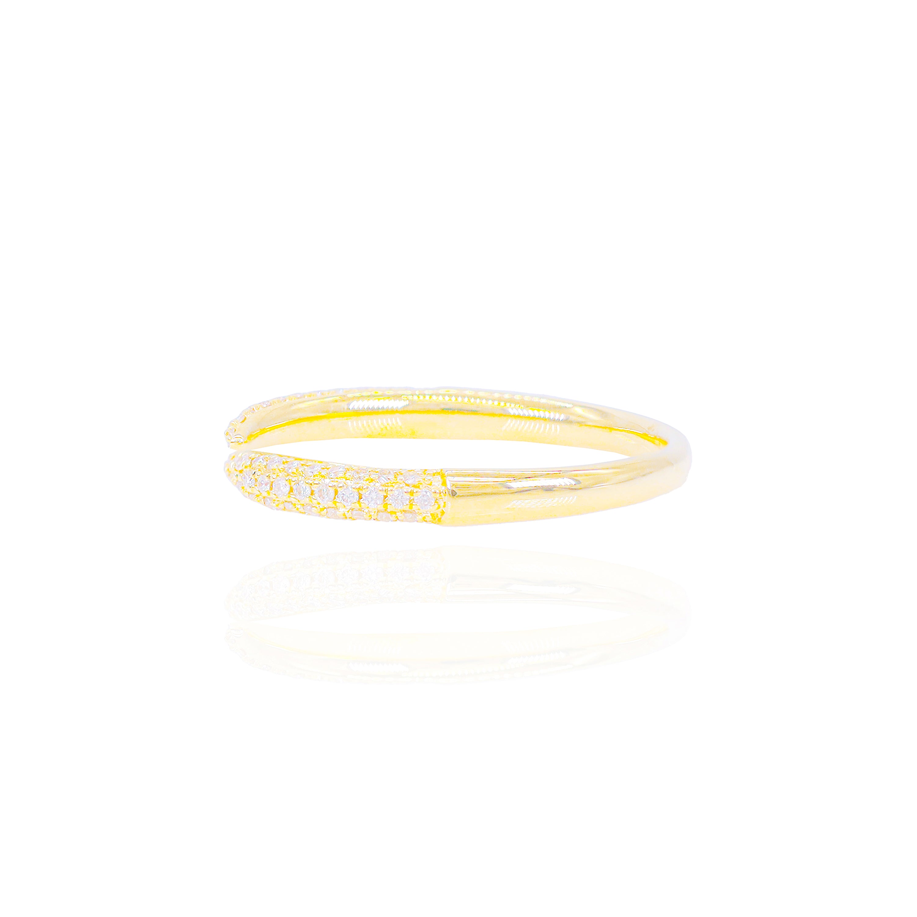 Pointed Open Diamond Claw Ring