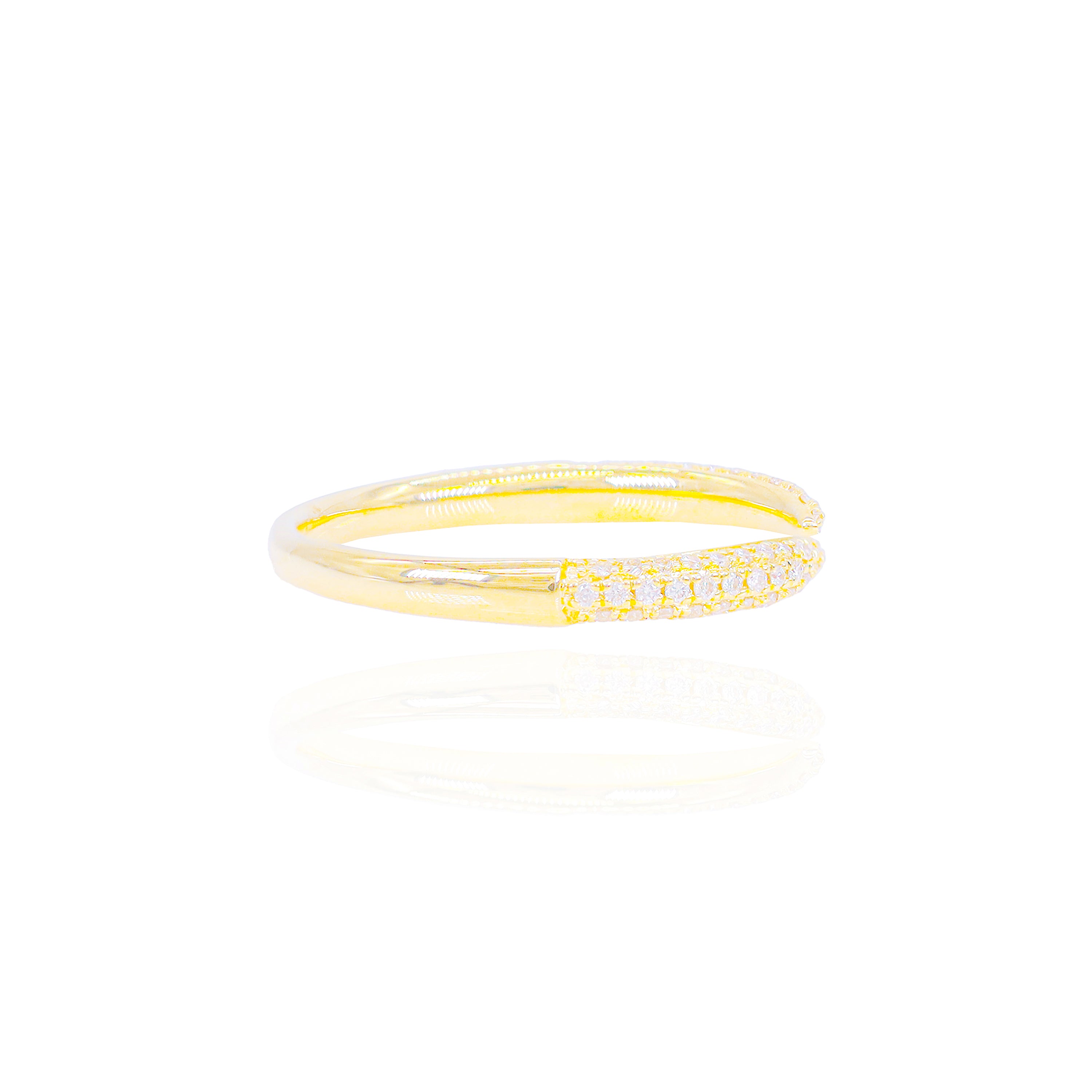 Pointed Open Diamond Claw Ring