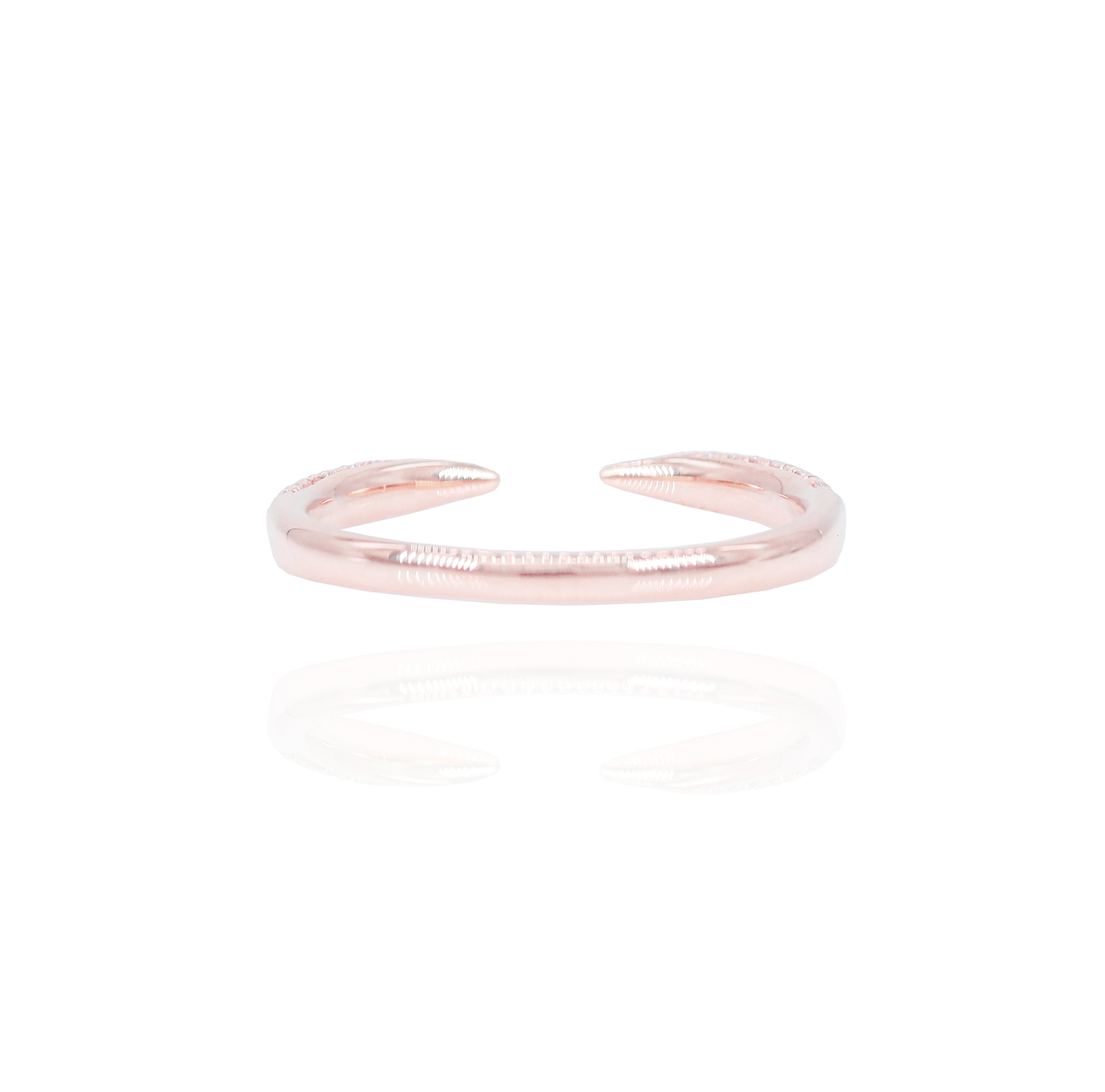 Pointed Open Diamond Claw Ring
