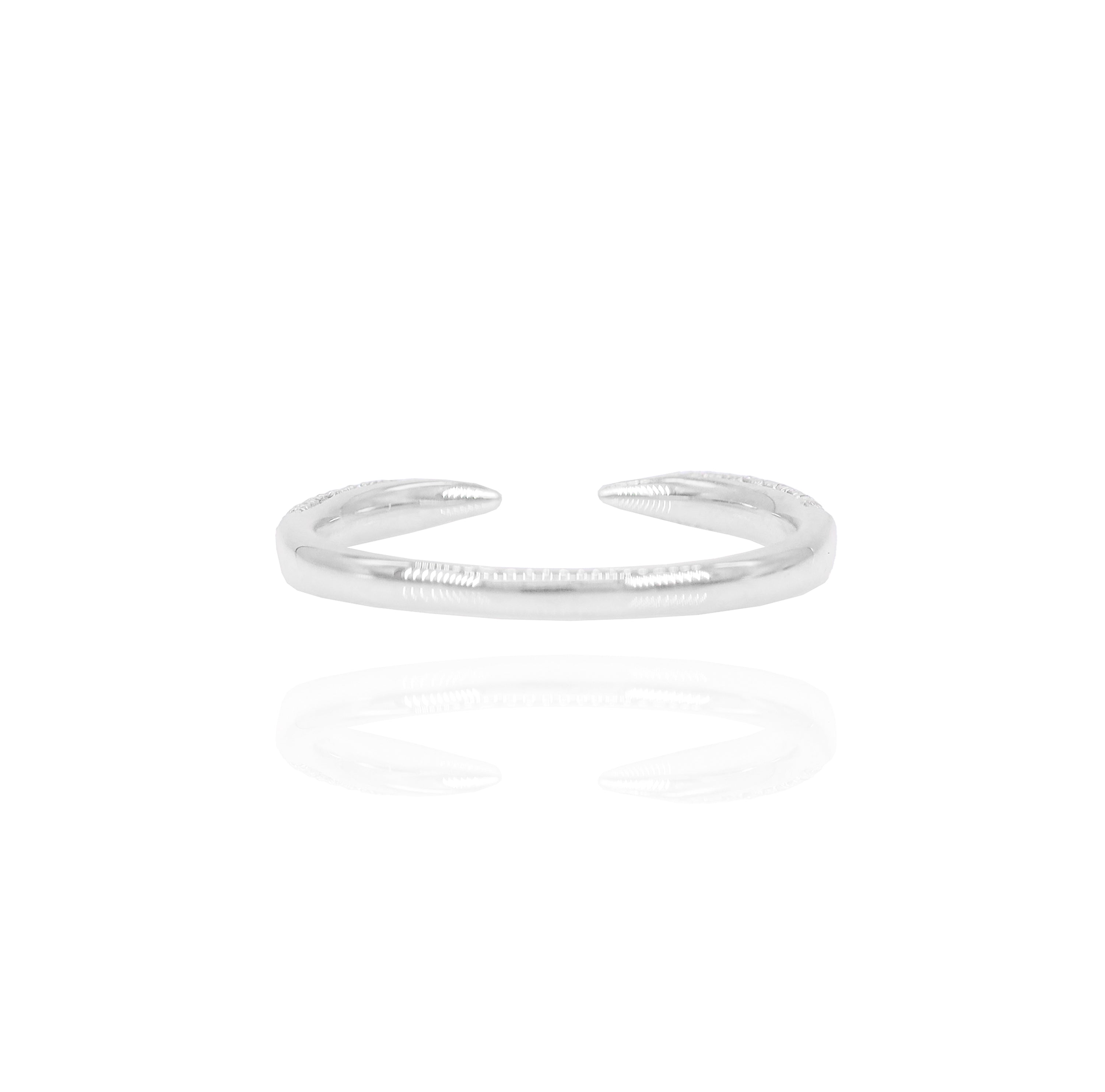 Pointed Open Diamond Claw Ring