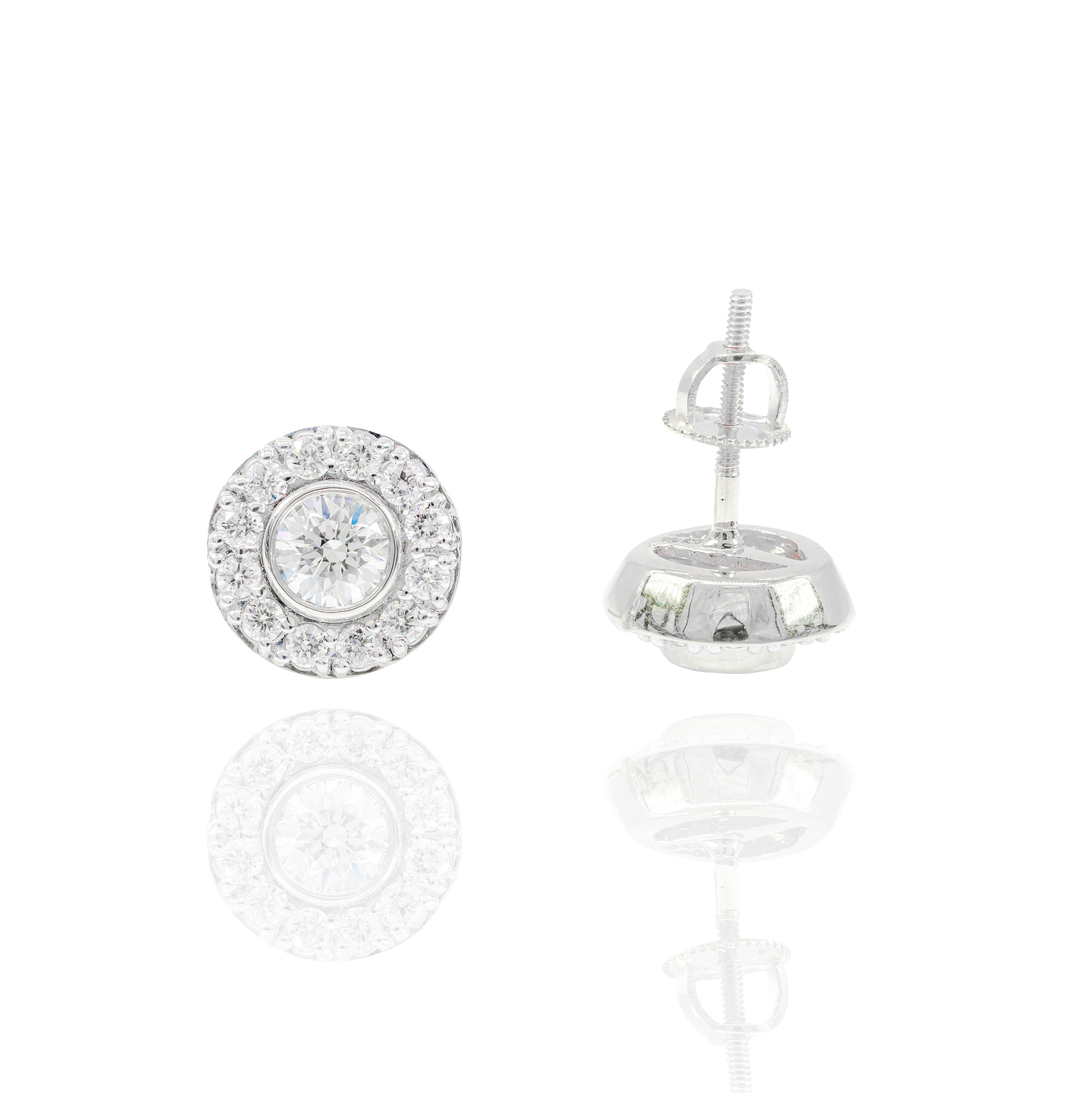 35 Pointer Center Diamond Earrings