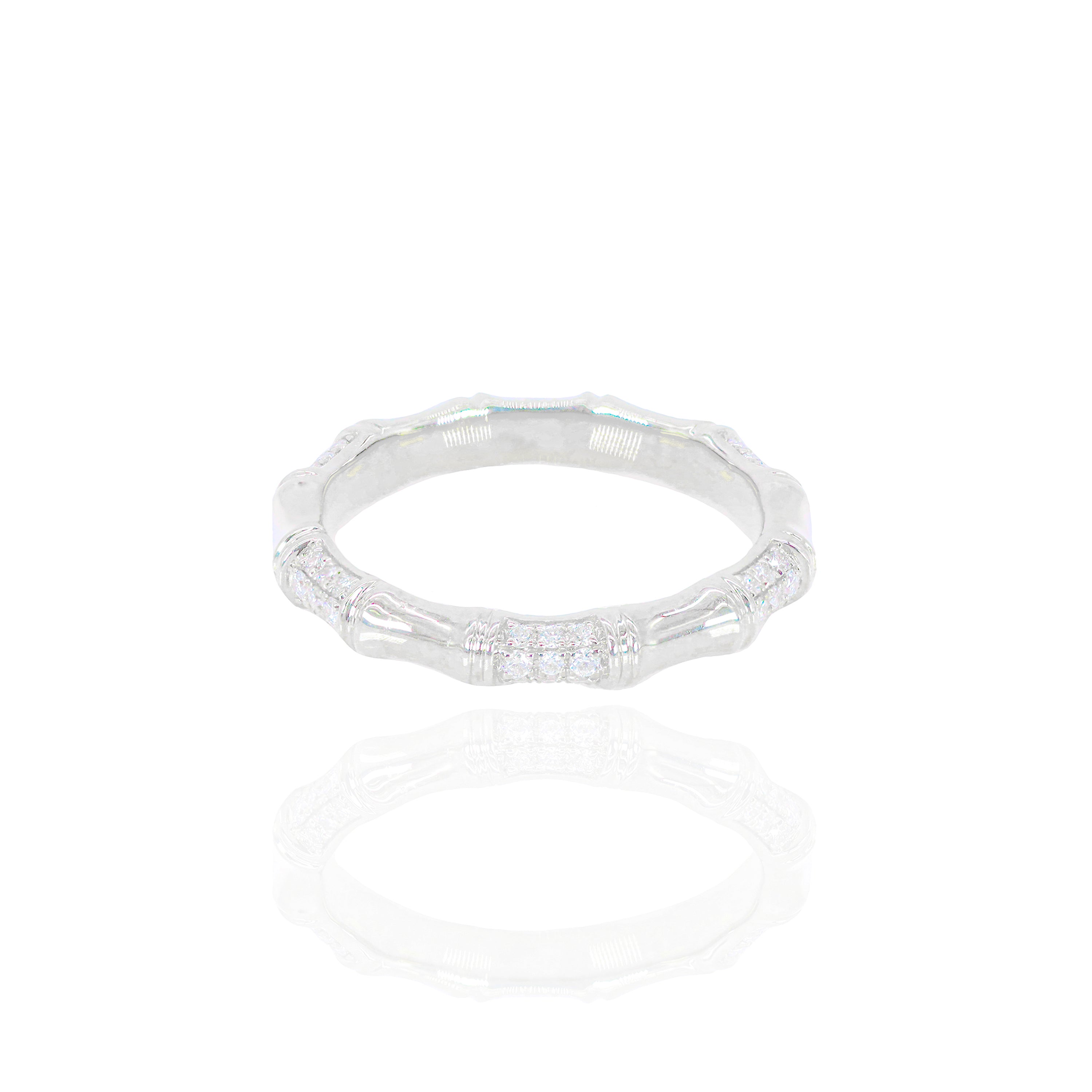 Bamboo Diamond Eternity Ring