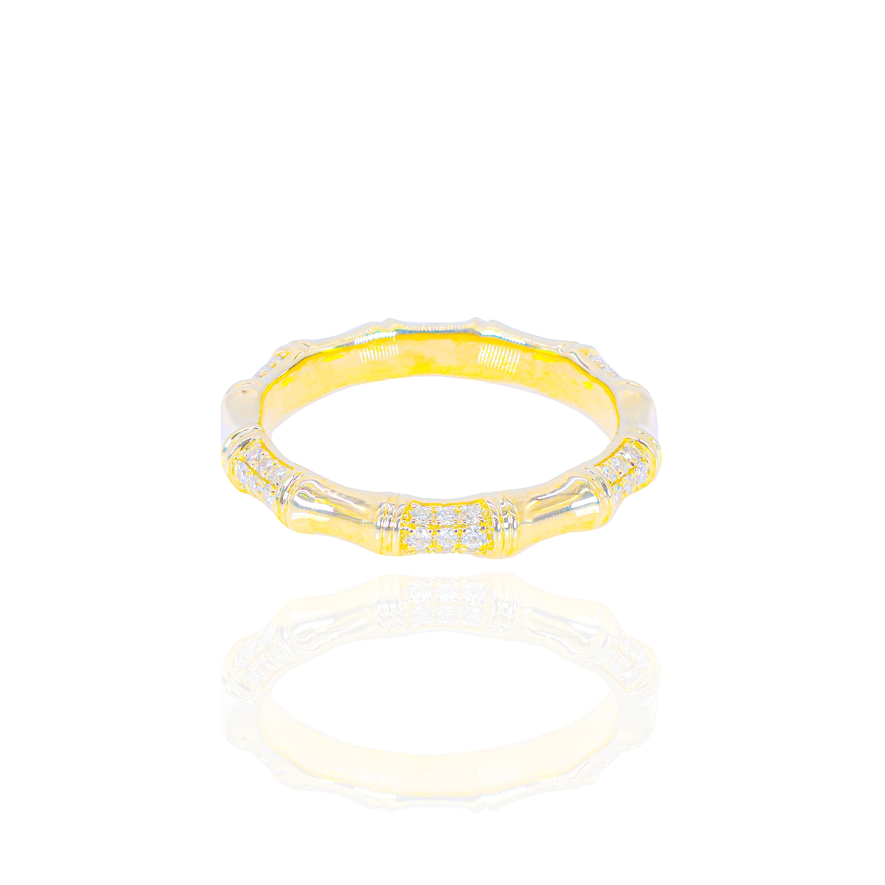 Bamboo Diamond Eternity Ring