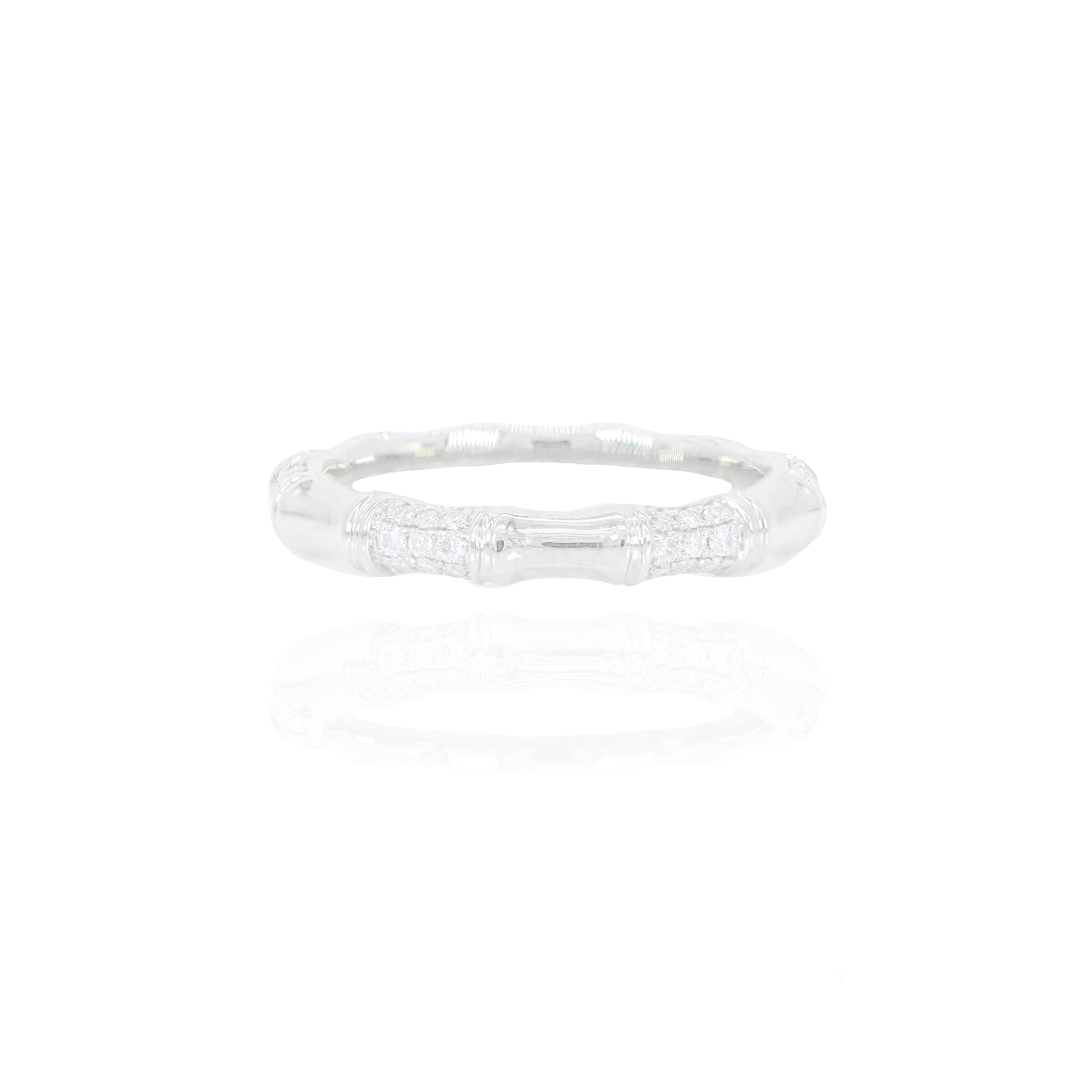 Bamboo Diamond Eternity Ring
