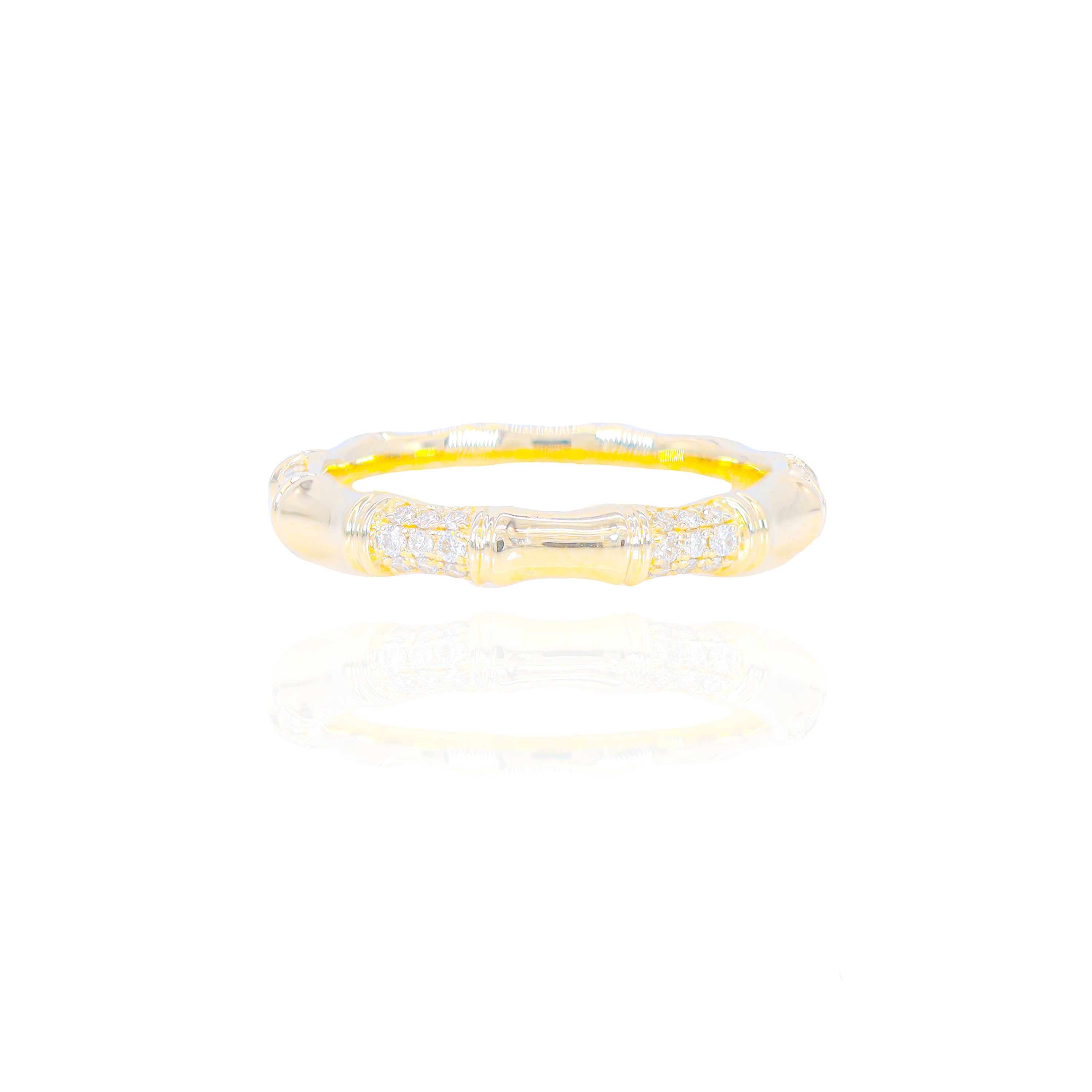 Bamboo Diamond Eternity Ring