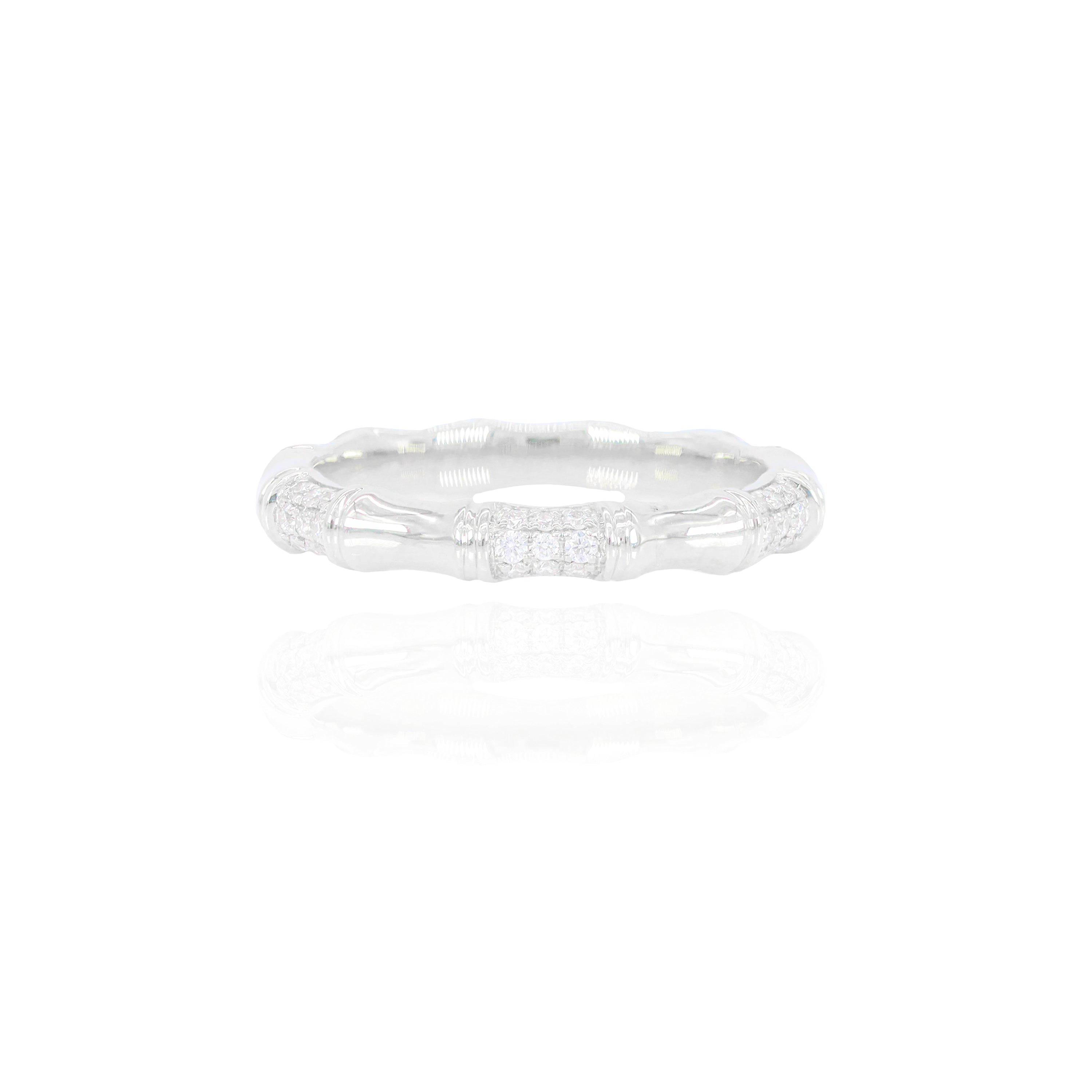 Bamboo Diamond Eternity Ring