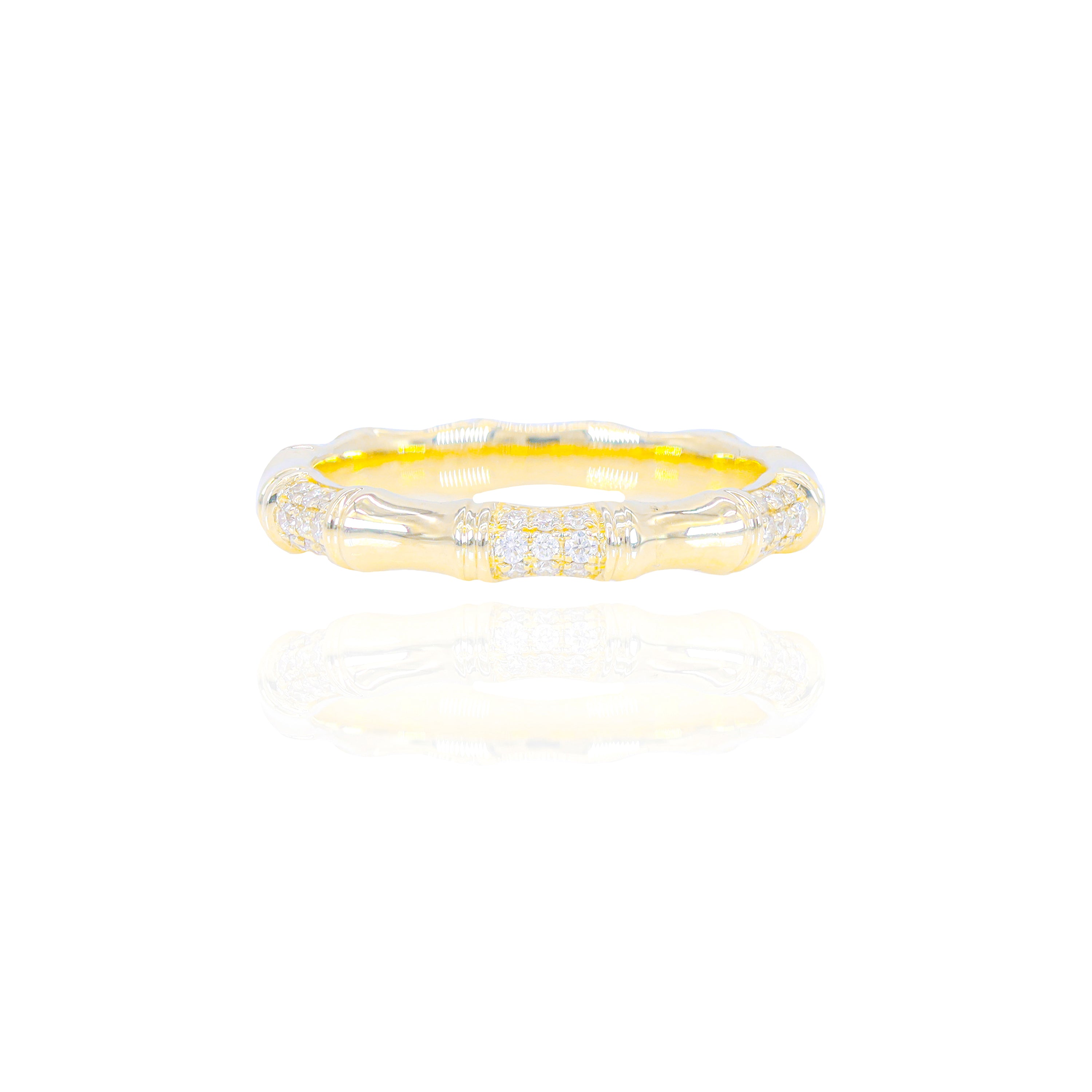 Bamboo Diamond Eternity Ring