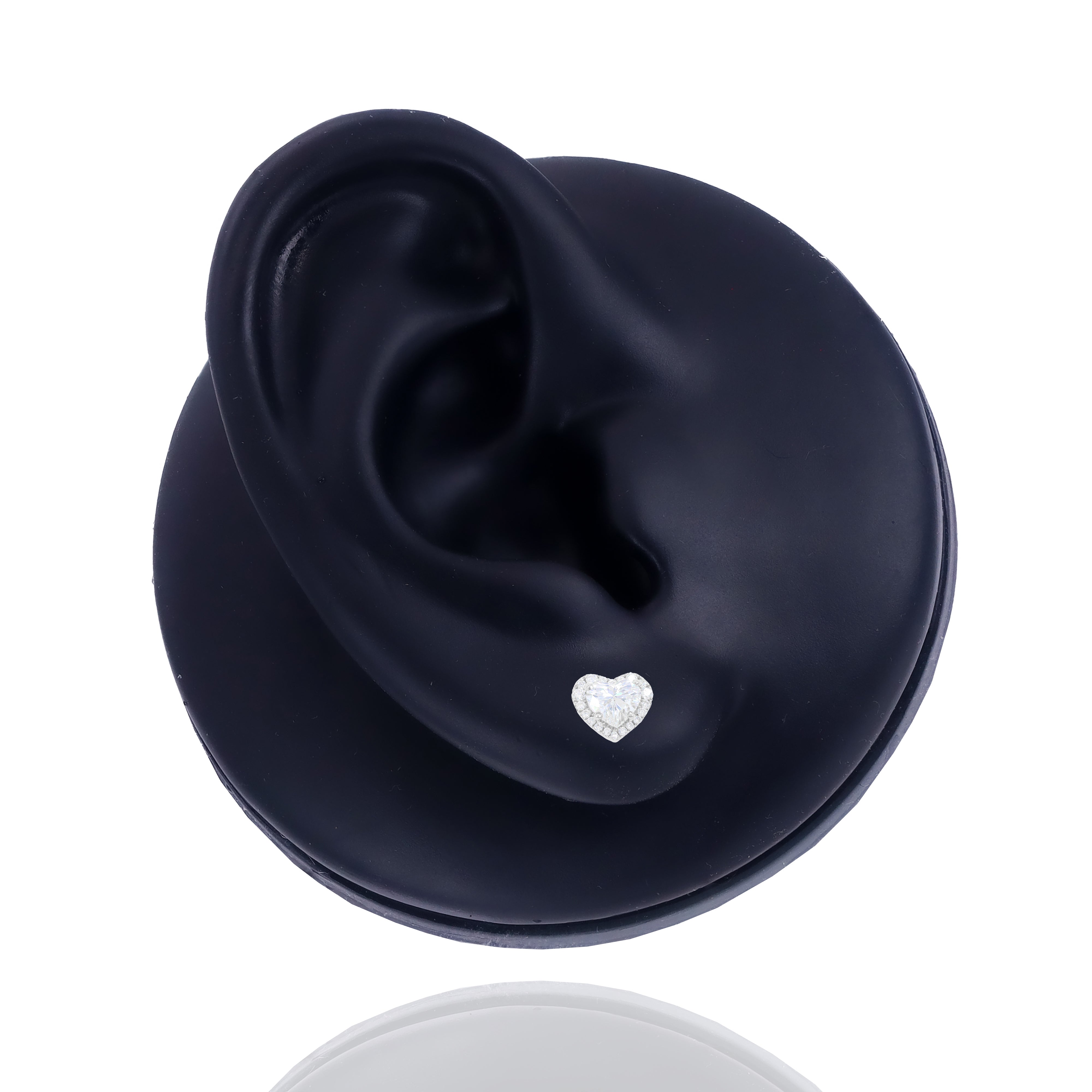 30 Pointer Heart Shaped Diamond Earrings