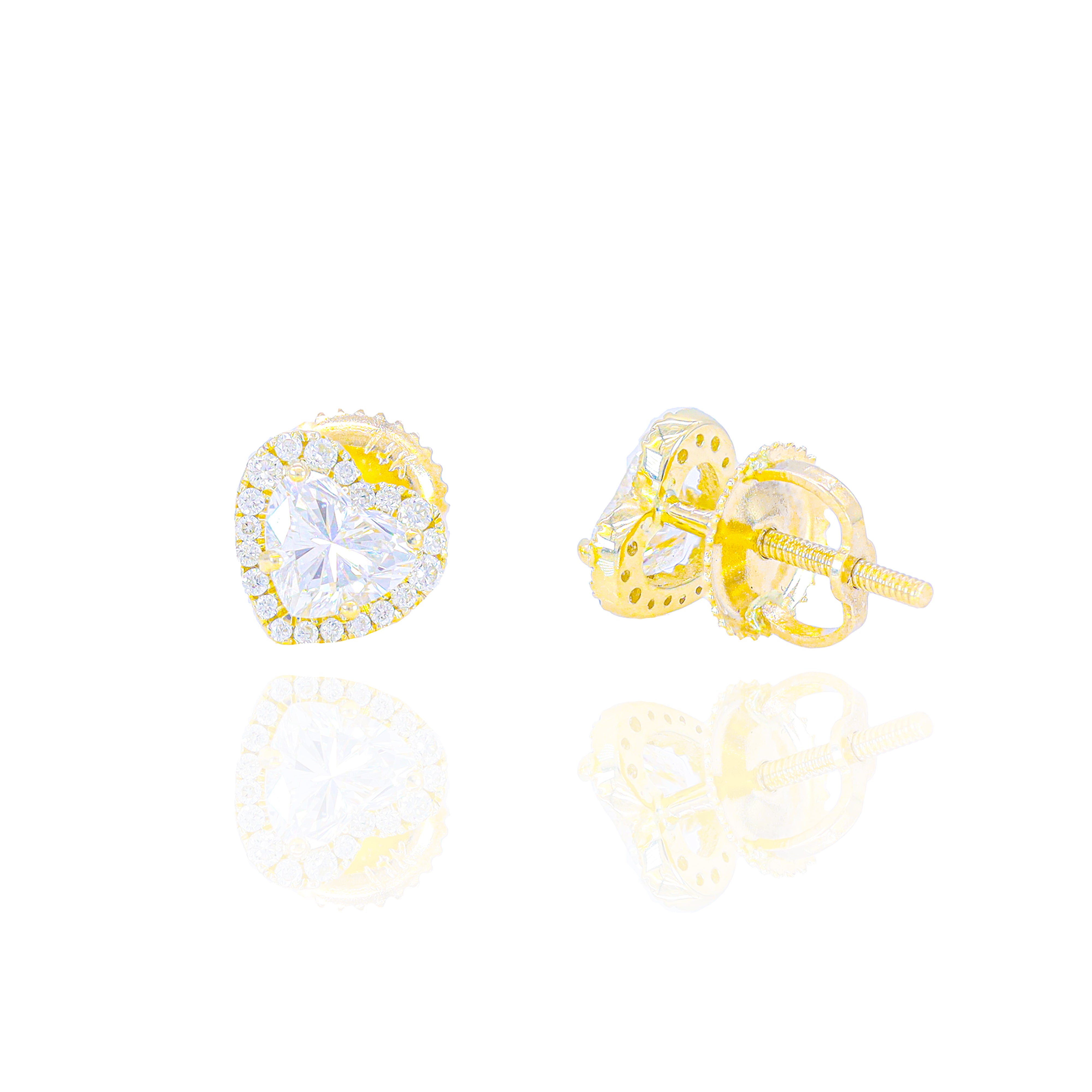 30 Pointer Heart Shaped Diamond Earrings