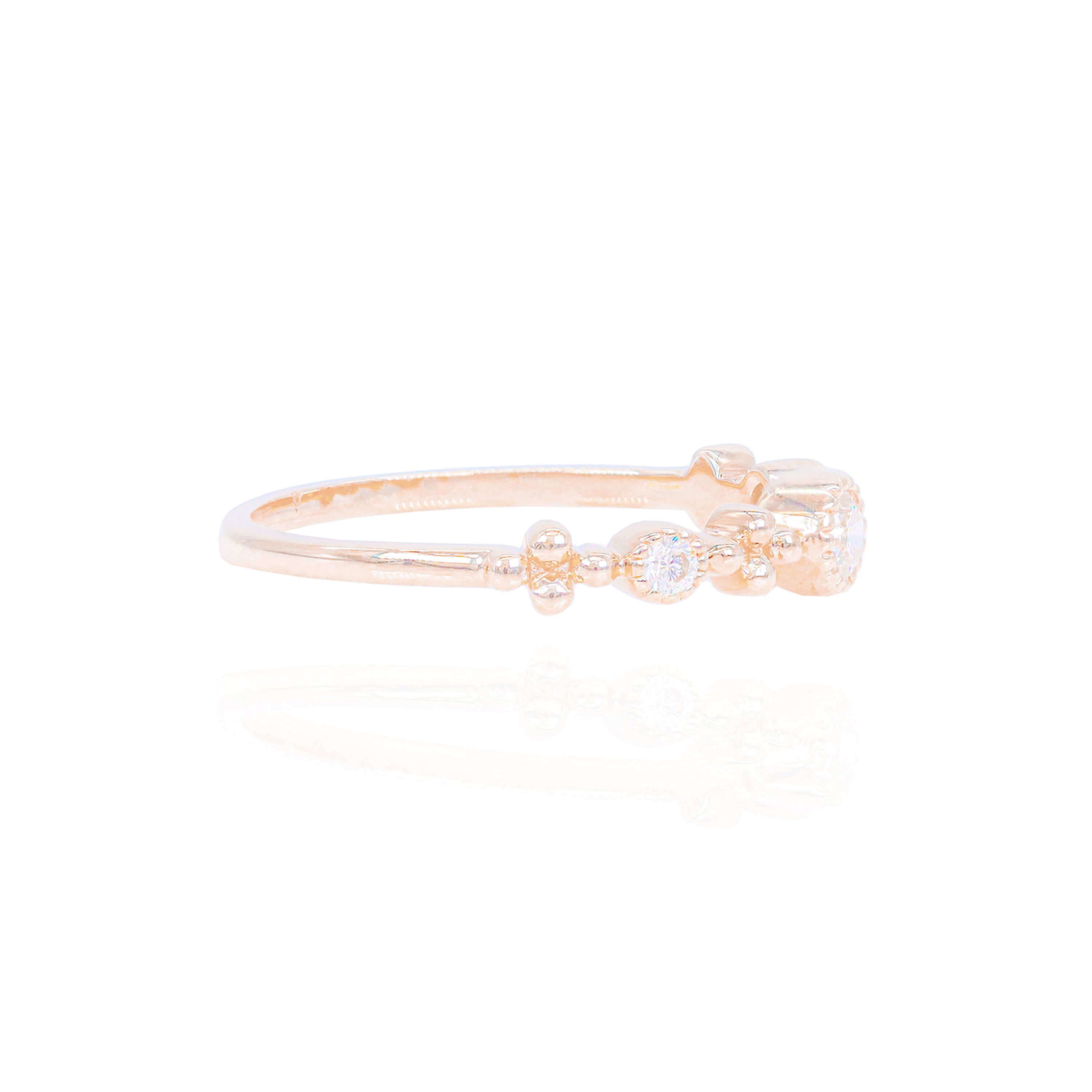 Multi-Round Diamond Band Ring