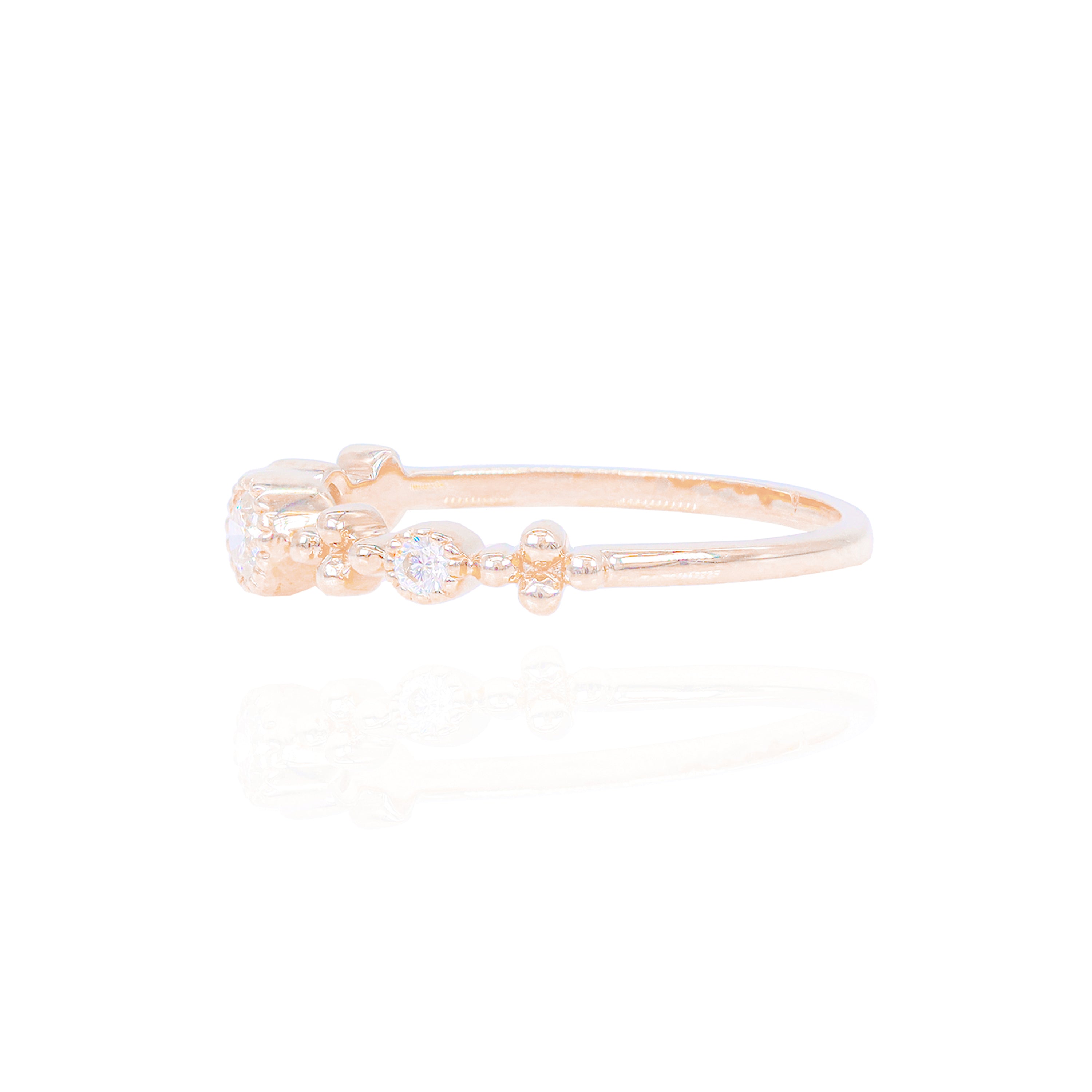 Multi-Round Diamond Band Ring