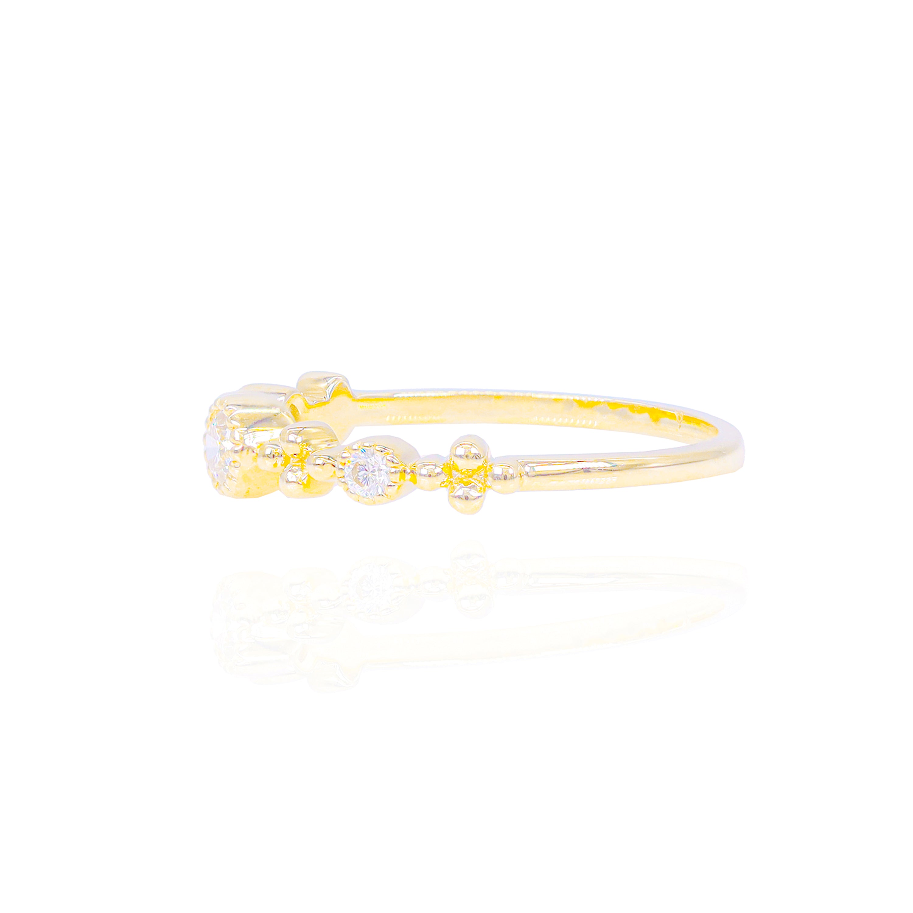 Multi-Round Diamond Band Ring