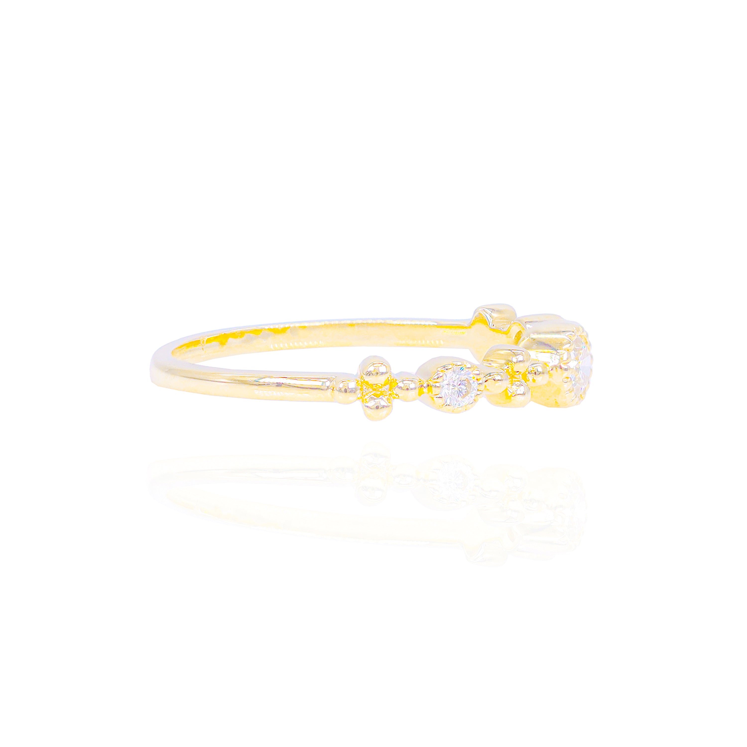 Multi-Round Diamond Band Ring