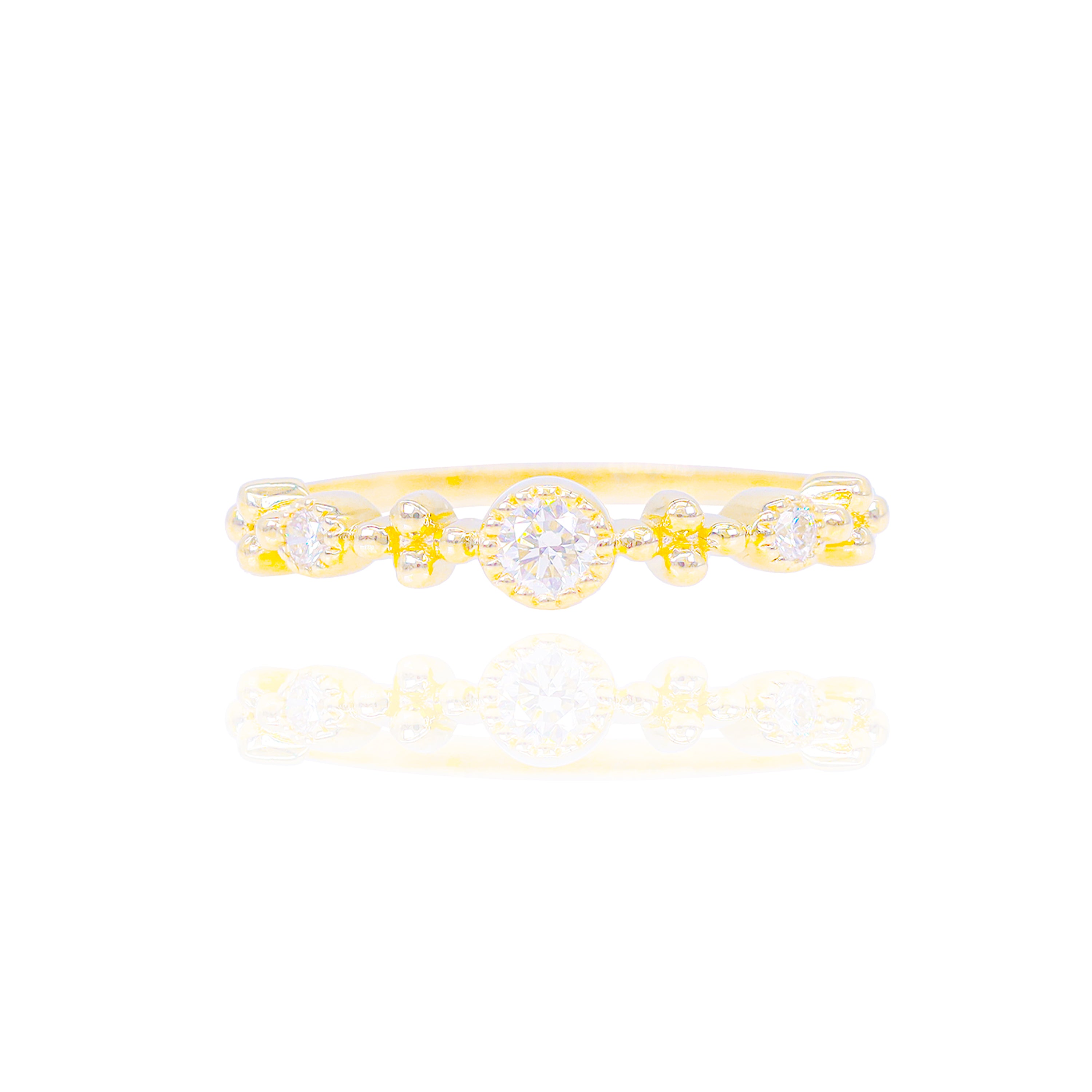 Multi-Round Diamond Band Ring