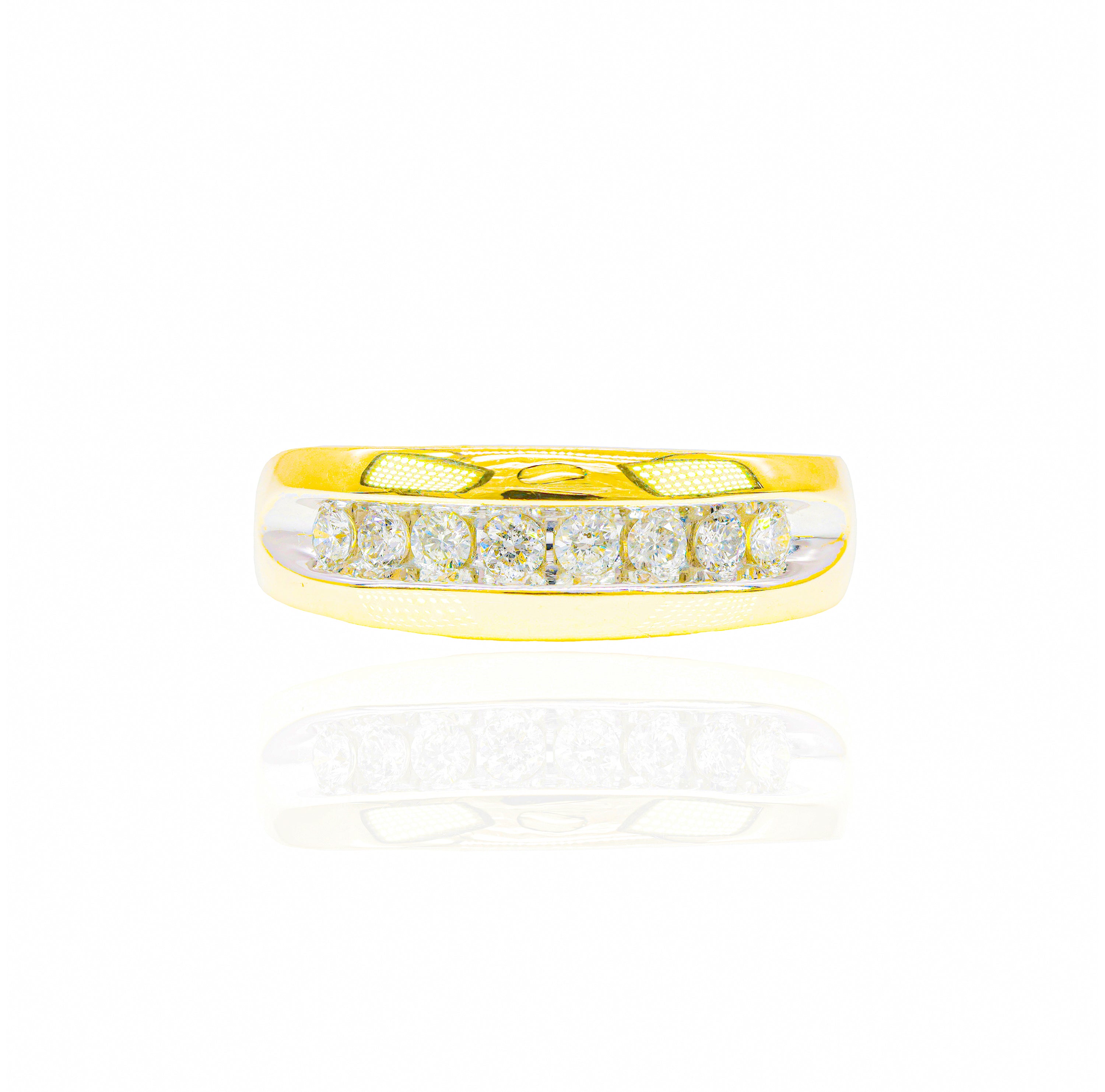 One Row Diamond Men's Band