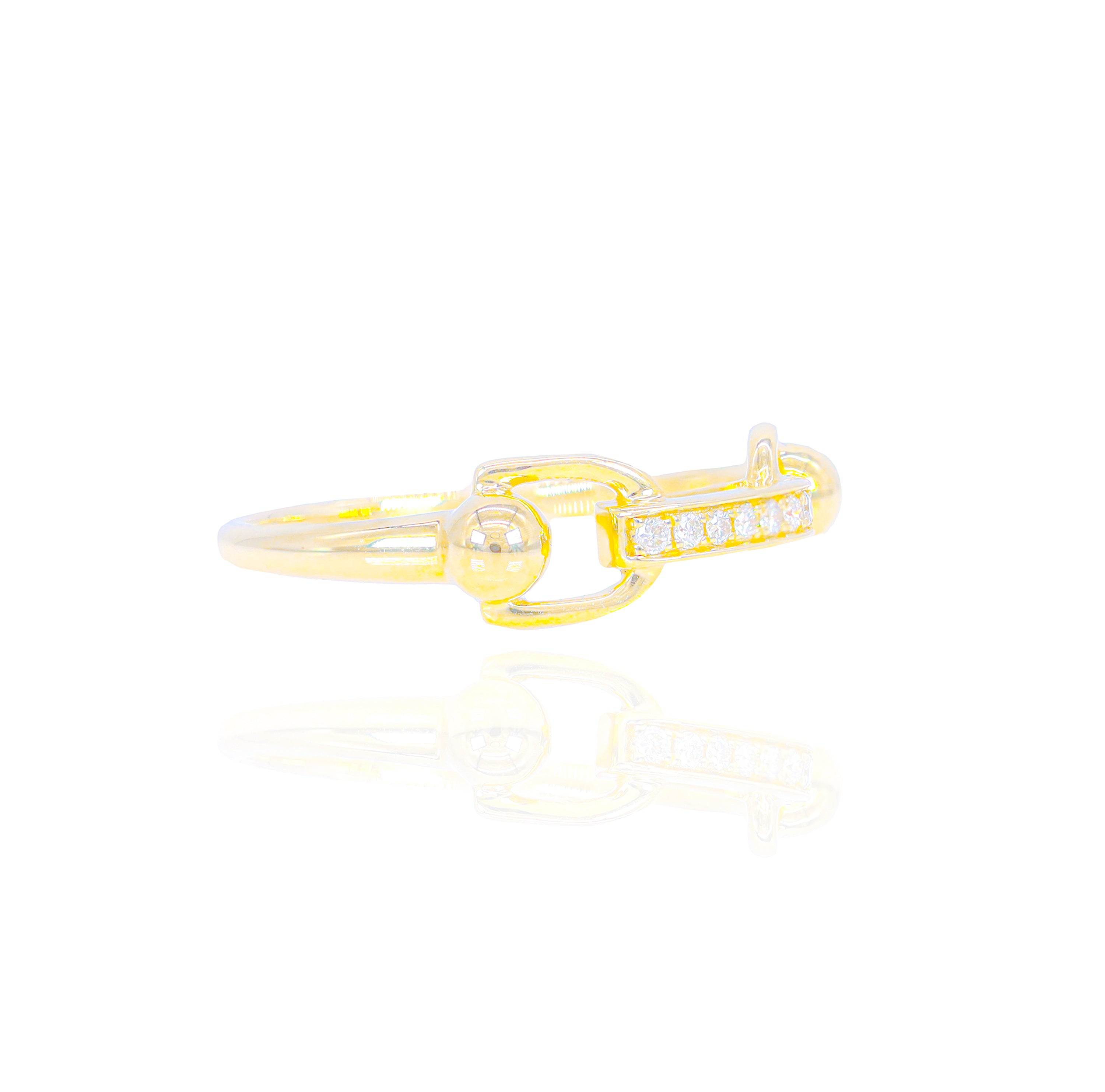 Saddle Diamond Ring
