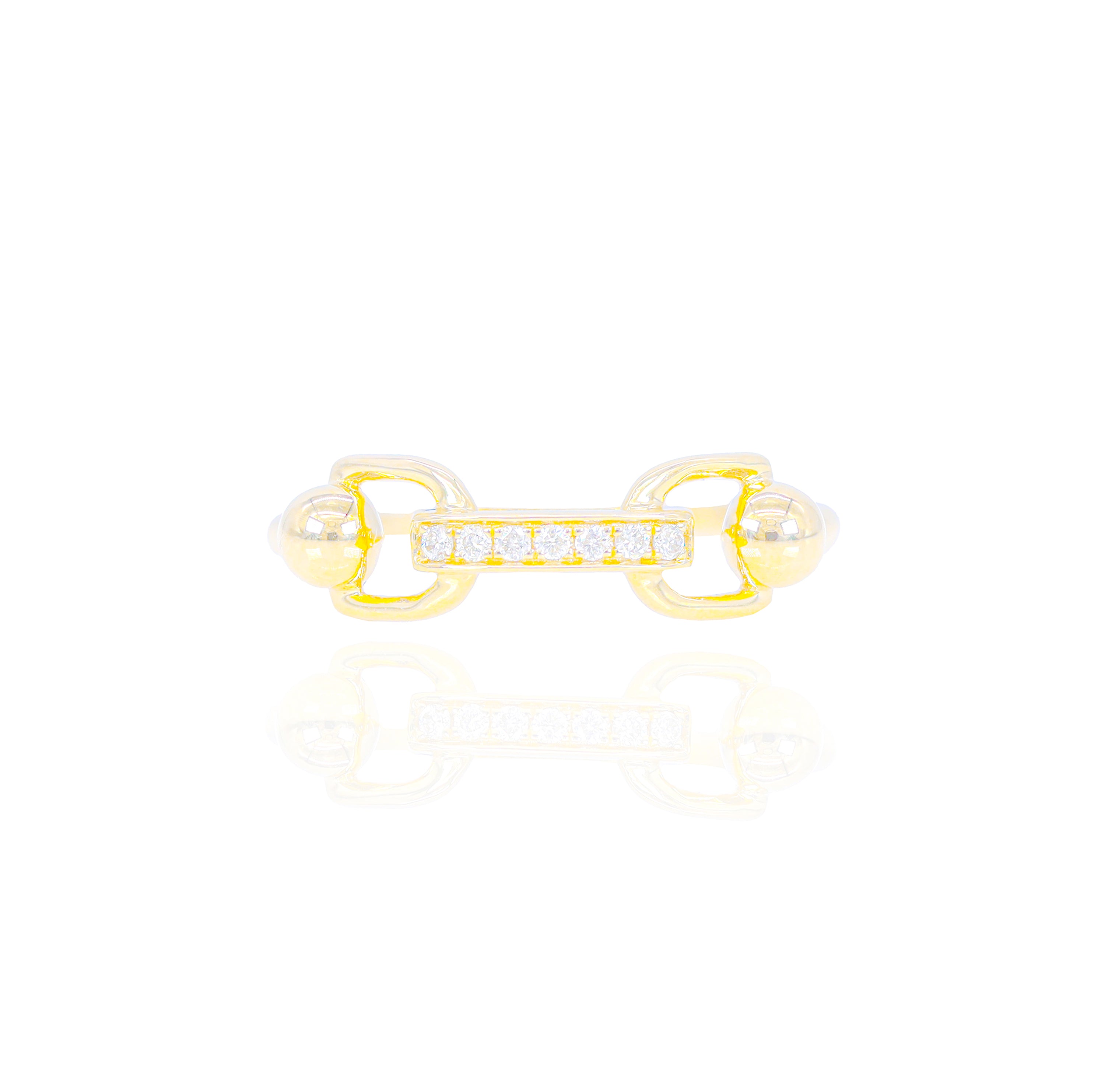 Saddle Diamond Ring