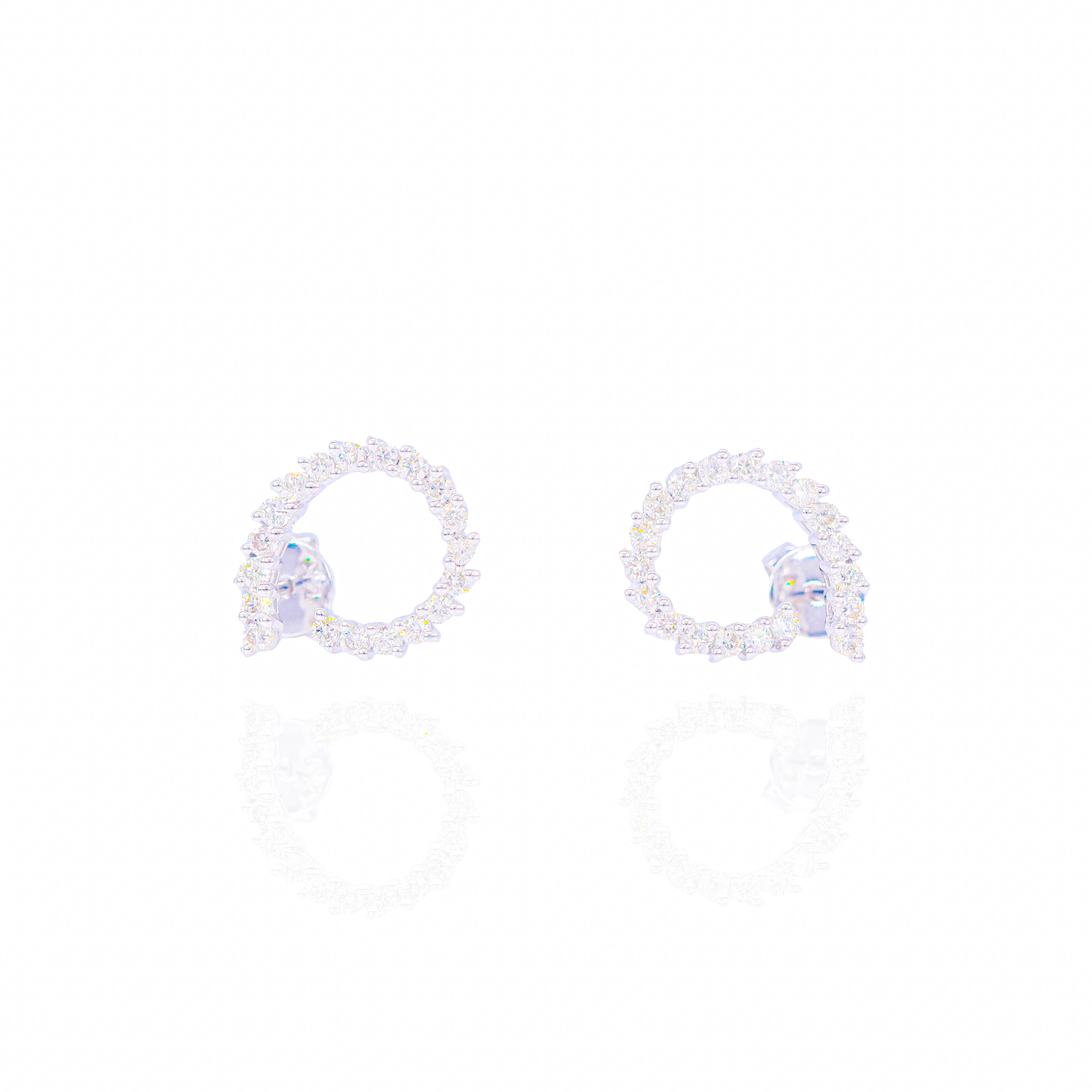 Diamond Spiral Earrings