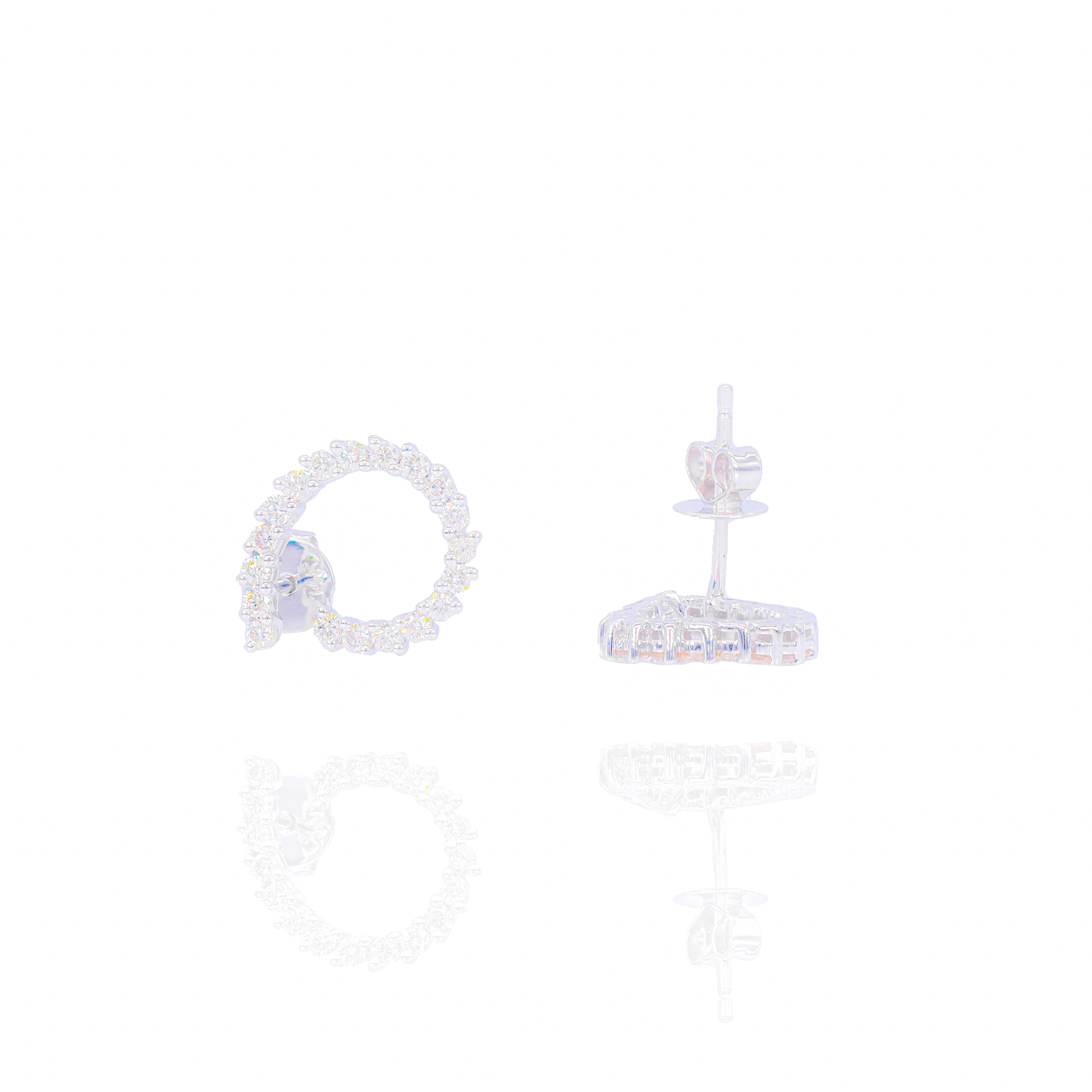 Diamond Spiral Earrings