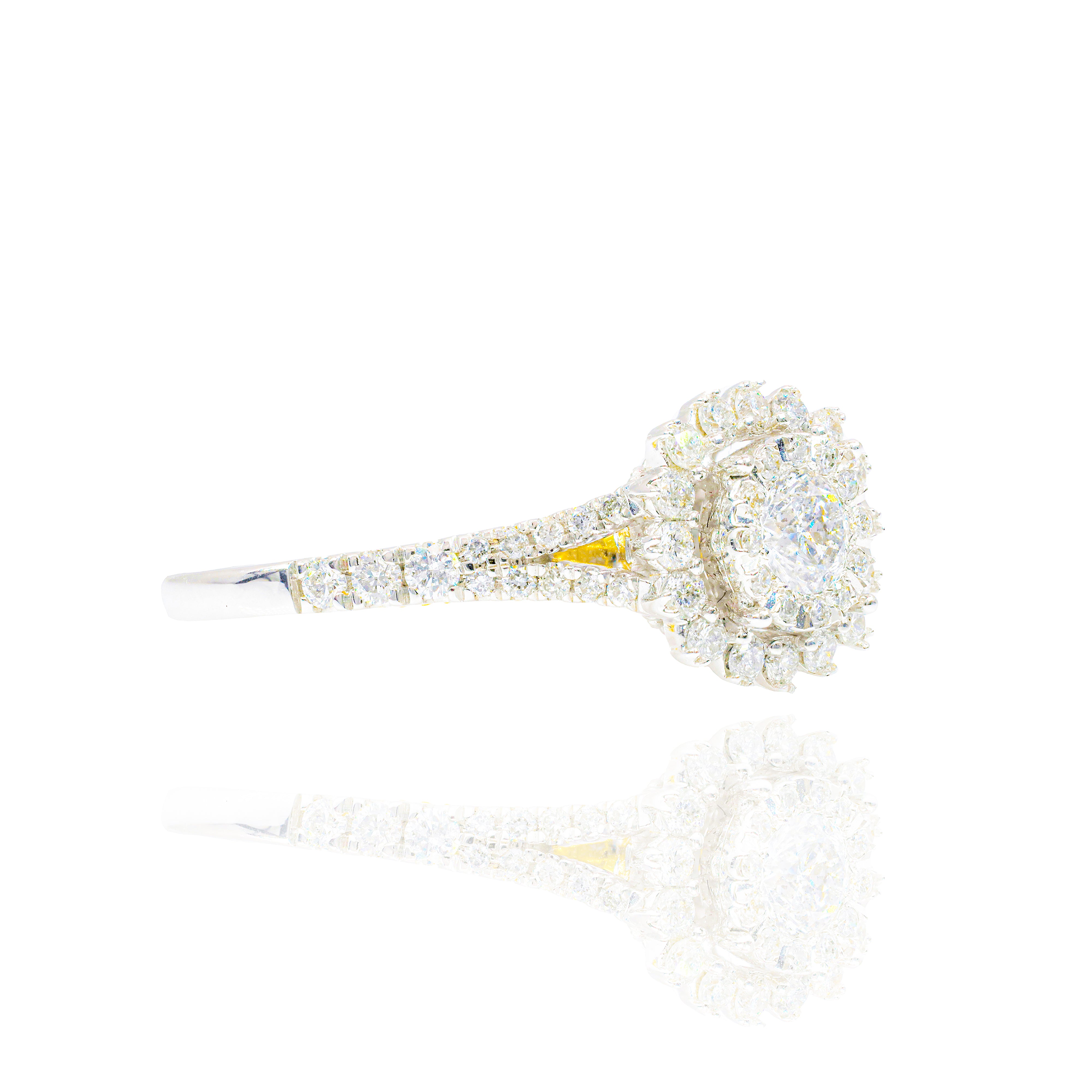 .25 CT Center with Halo Diamond Engagement Ring