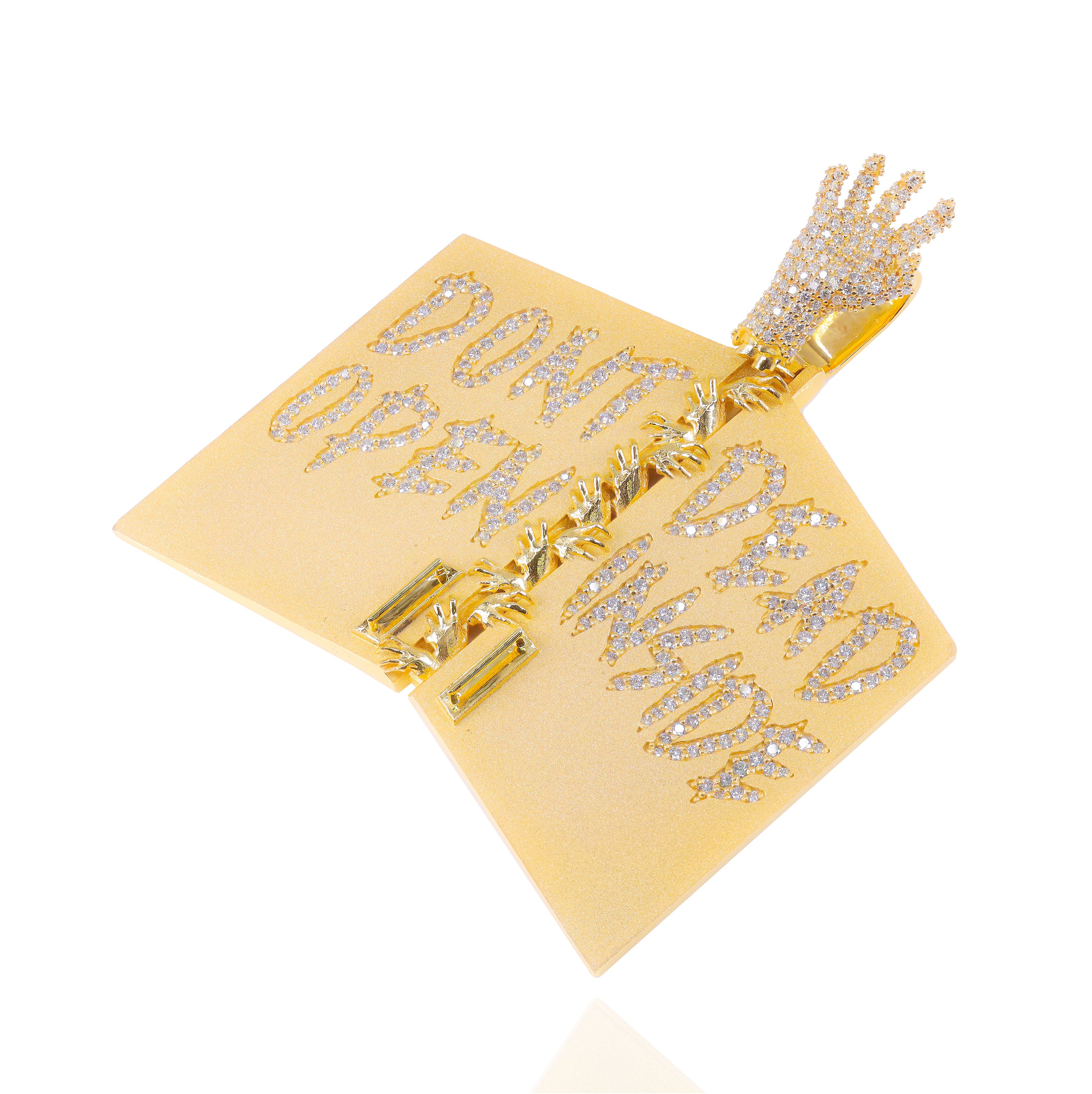 Custom Design Deposit - 3D Zombie Door Diamond Pendant