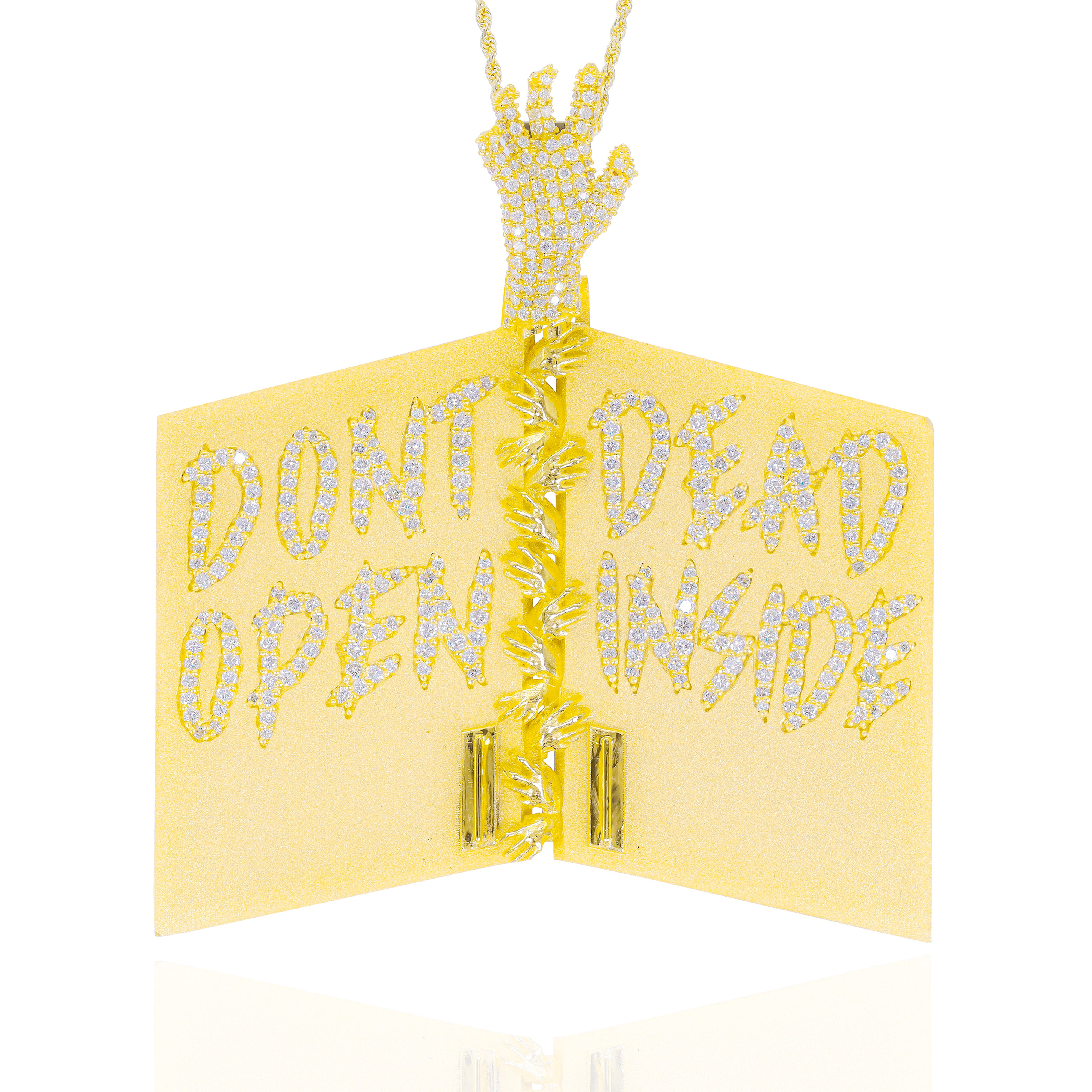 Custom Design Deposit - 3D Zombie Door Diamond Pendant