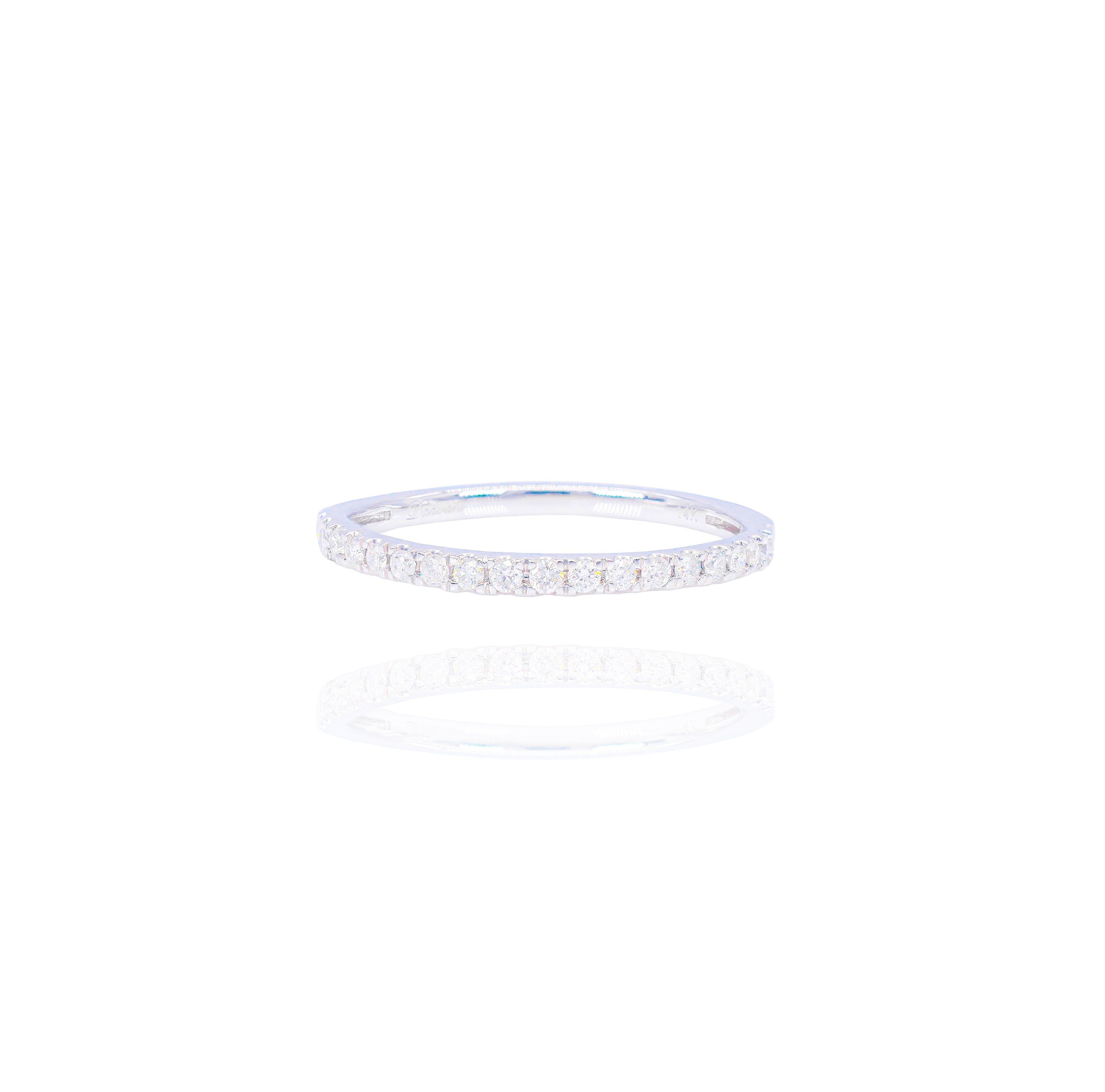 1/3 CT Center Emerald Diamond Engagement Ring with Halo & Band
