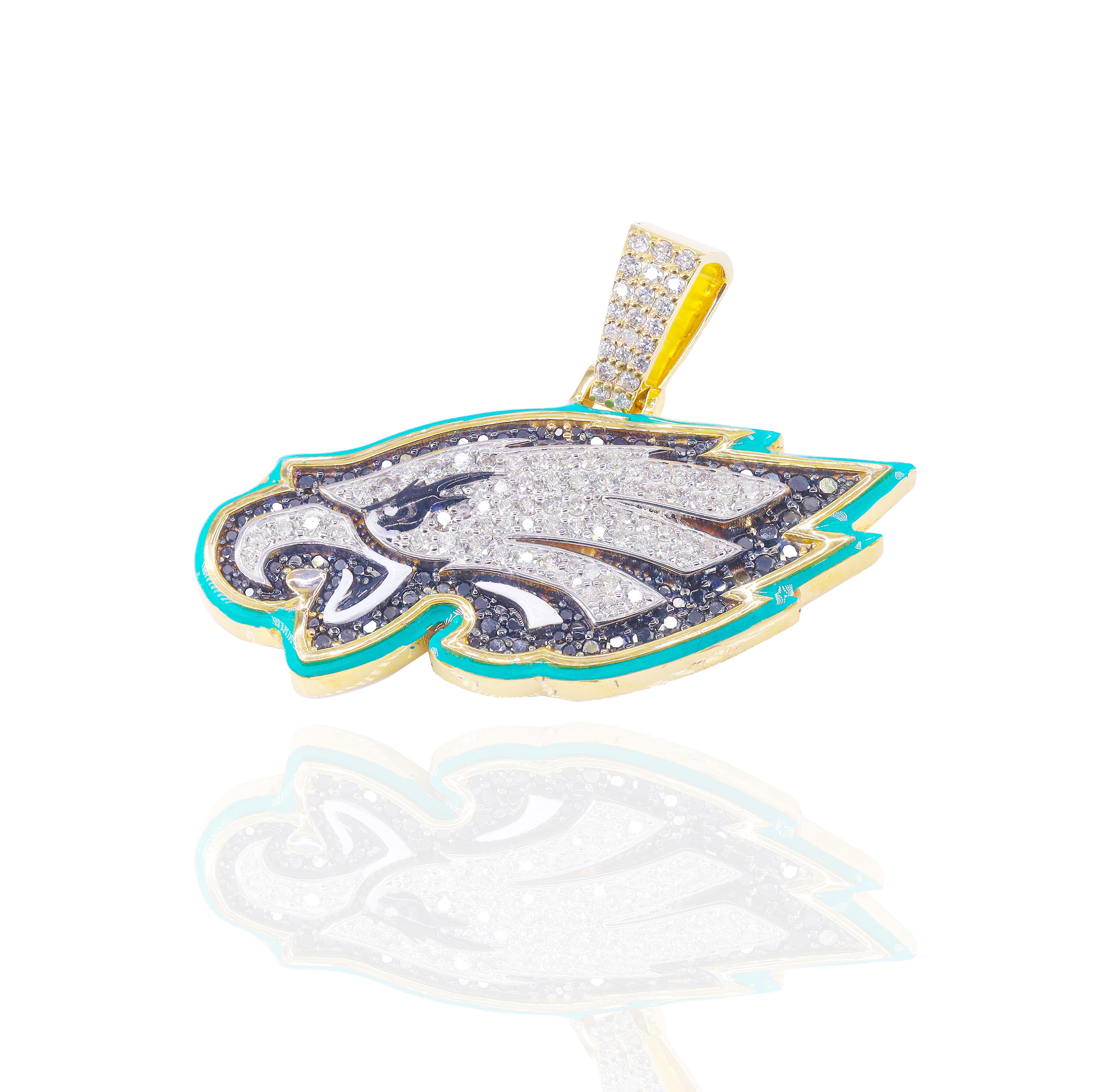 Custom Design Deposit - Sports Team Logo Diamond Pendant w/ Enamel