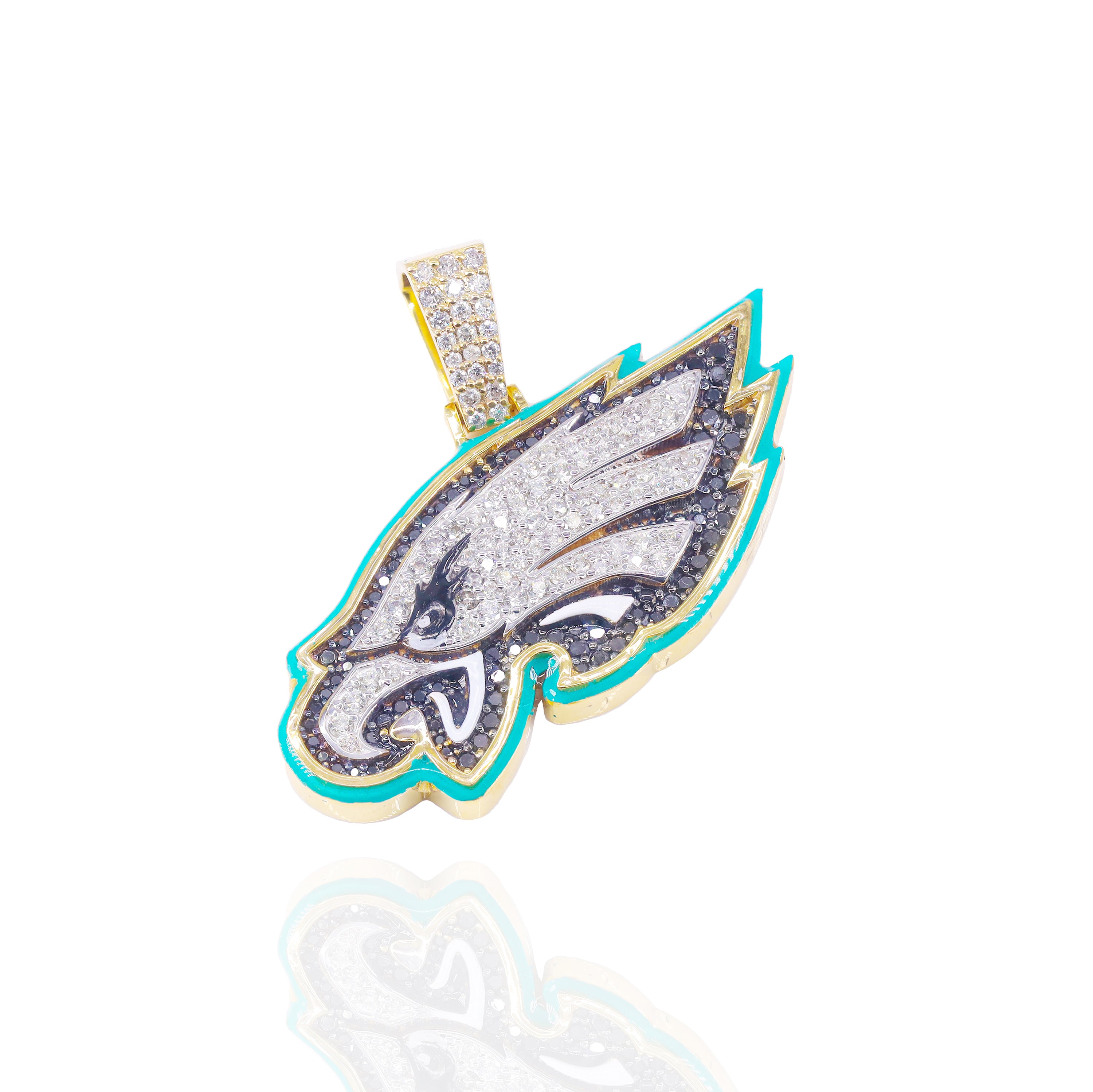 Custom Design Deposit - Sports Team Logo Diamond Pendant w/ Enamel