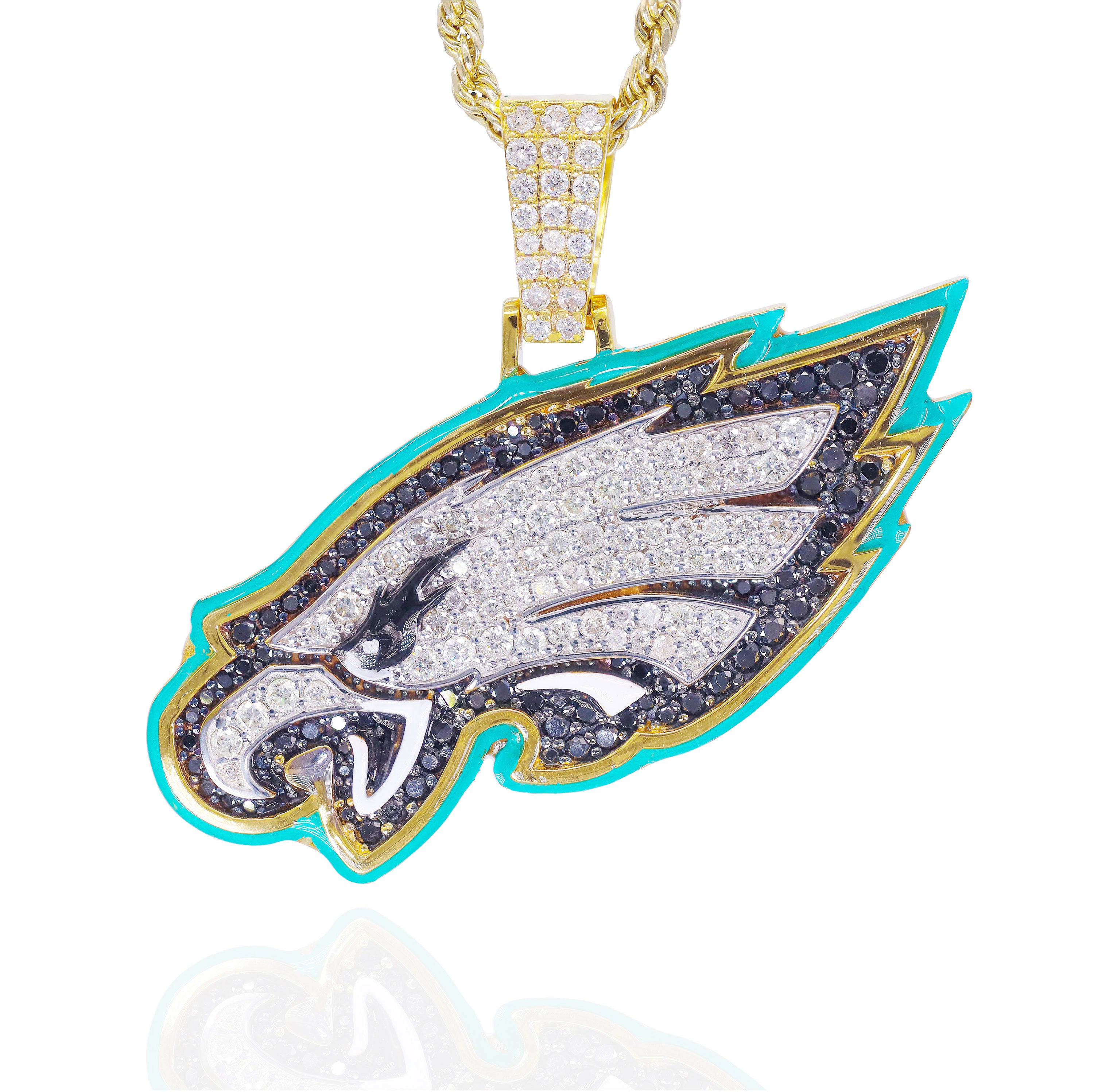 Custom Design Deposit - Sports Team Logo Diamond Pendant w/ Enamel