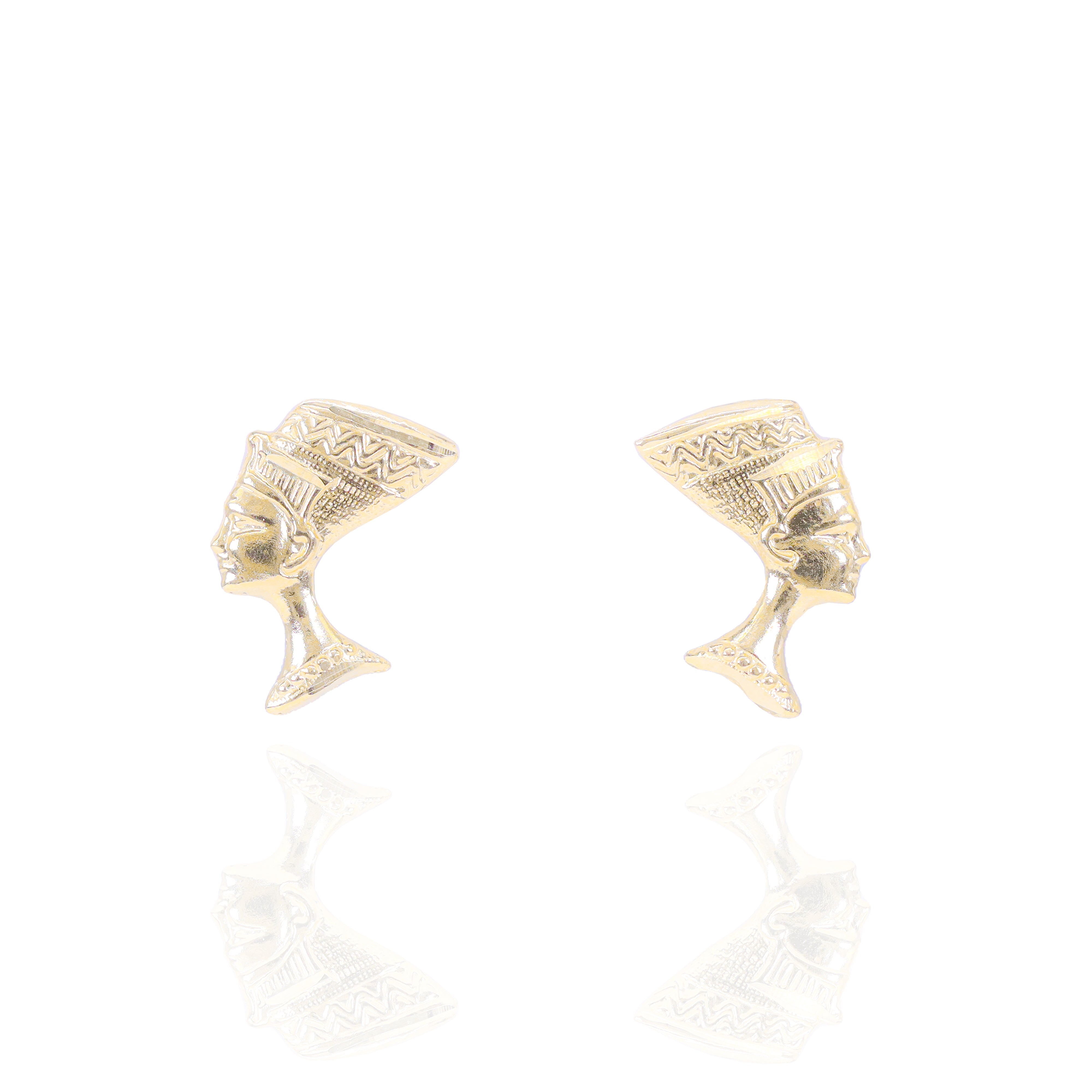 Nefertiti Solid Gold Earrings
