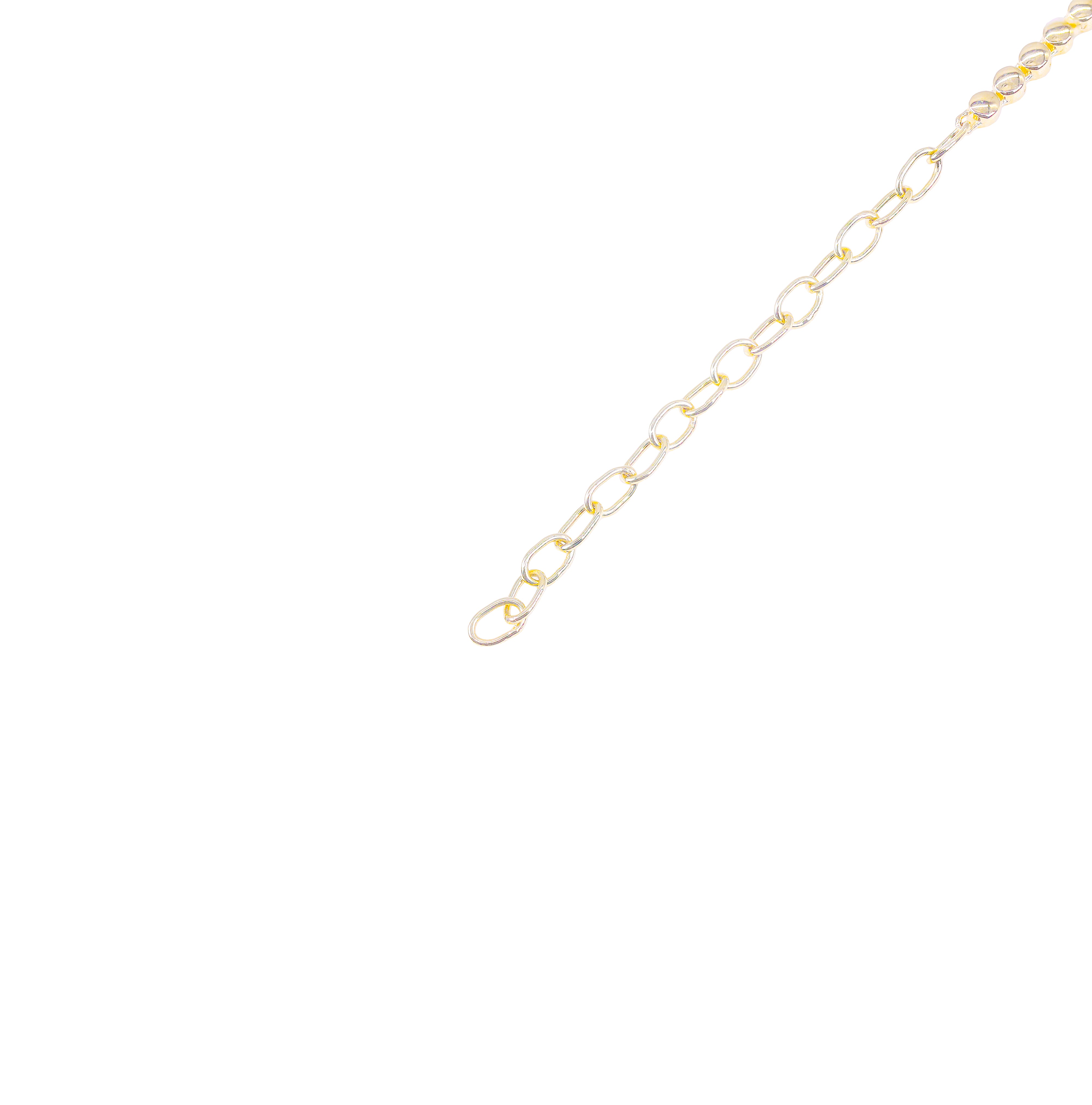 Natural Green Emerald Pendant with Diamond Tennis Chain