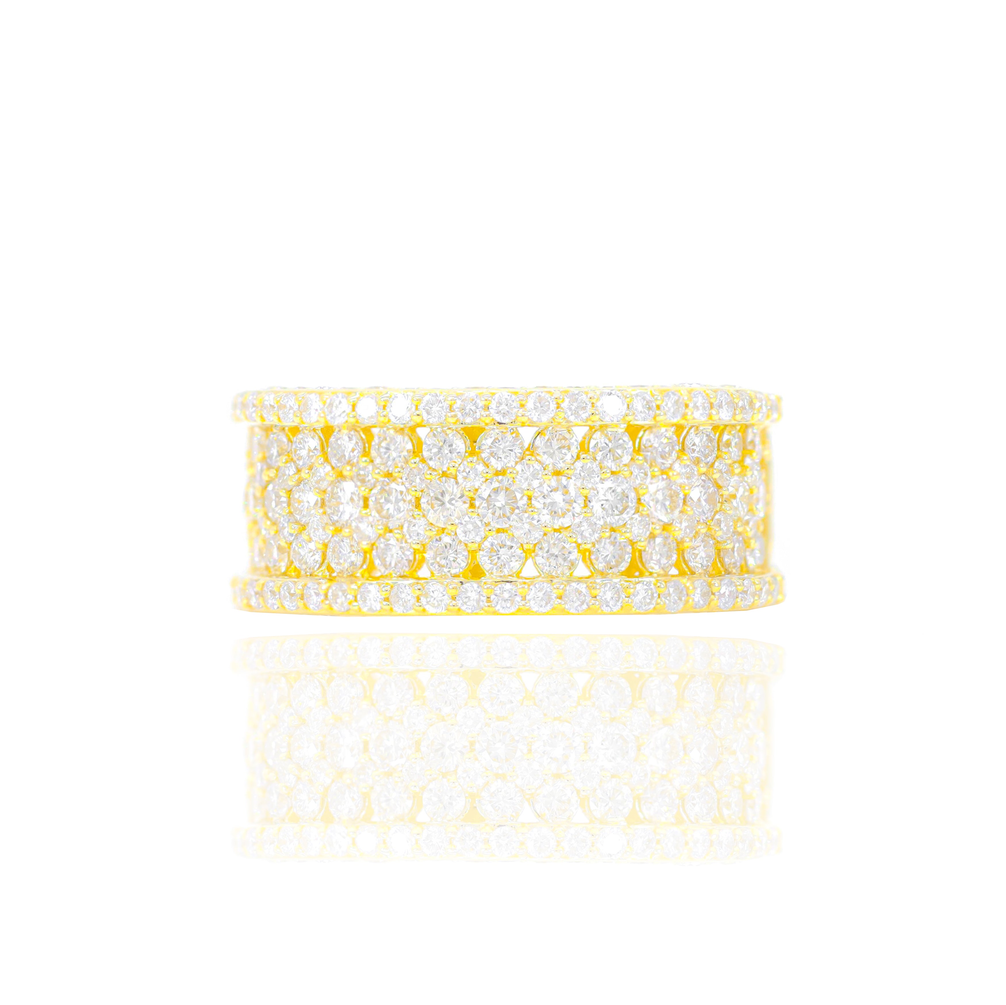 5 Row Diamond Ring Band
