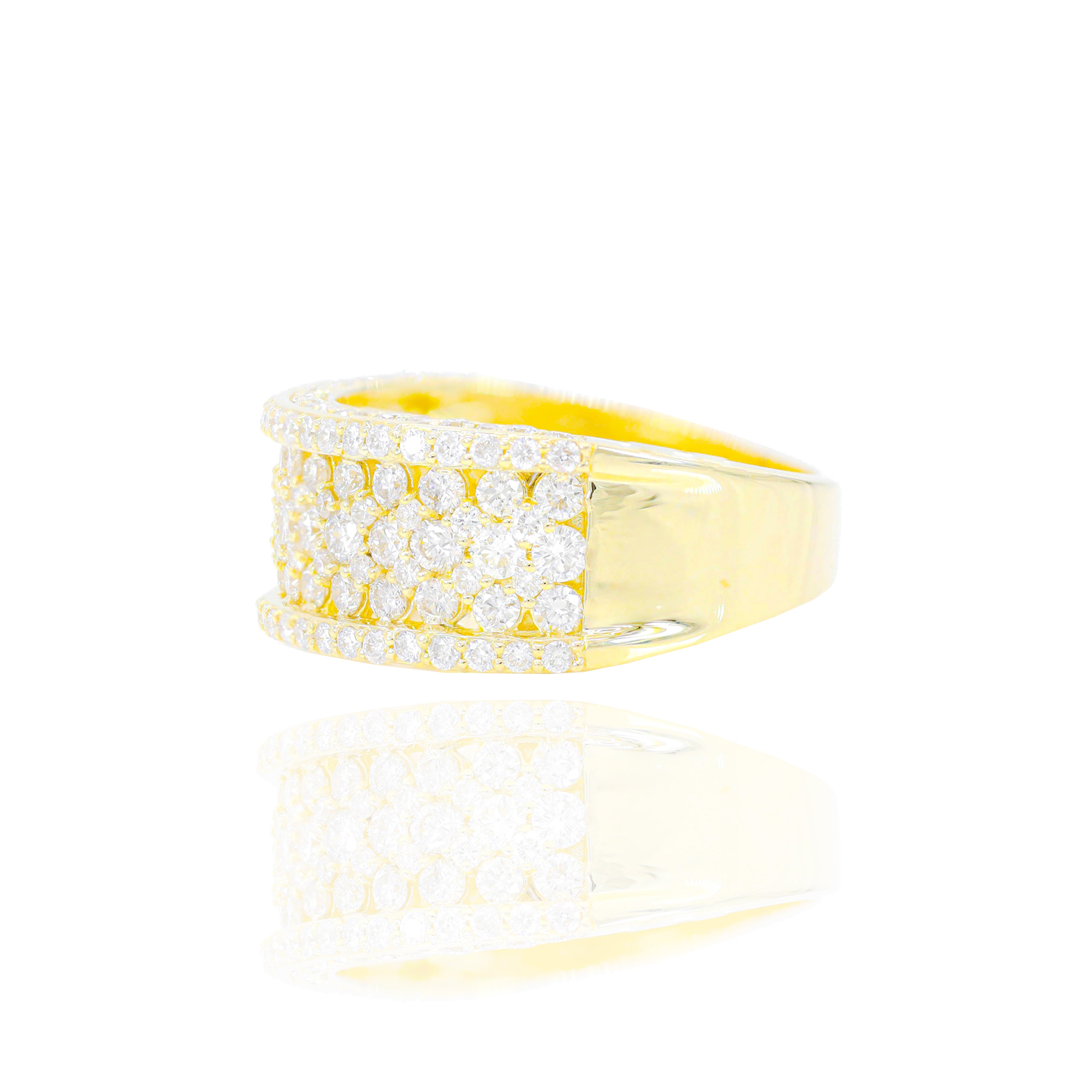 5 Row Diamond Ring Band