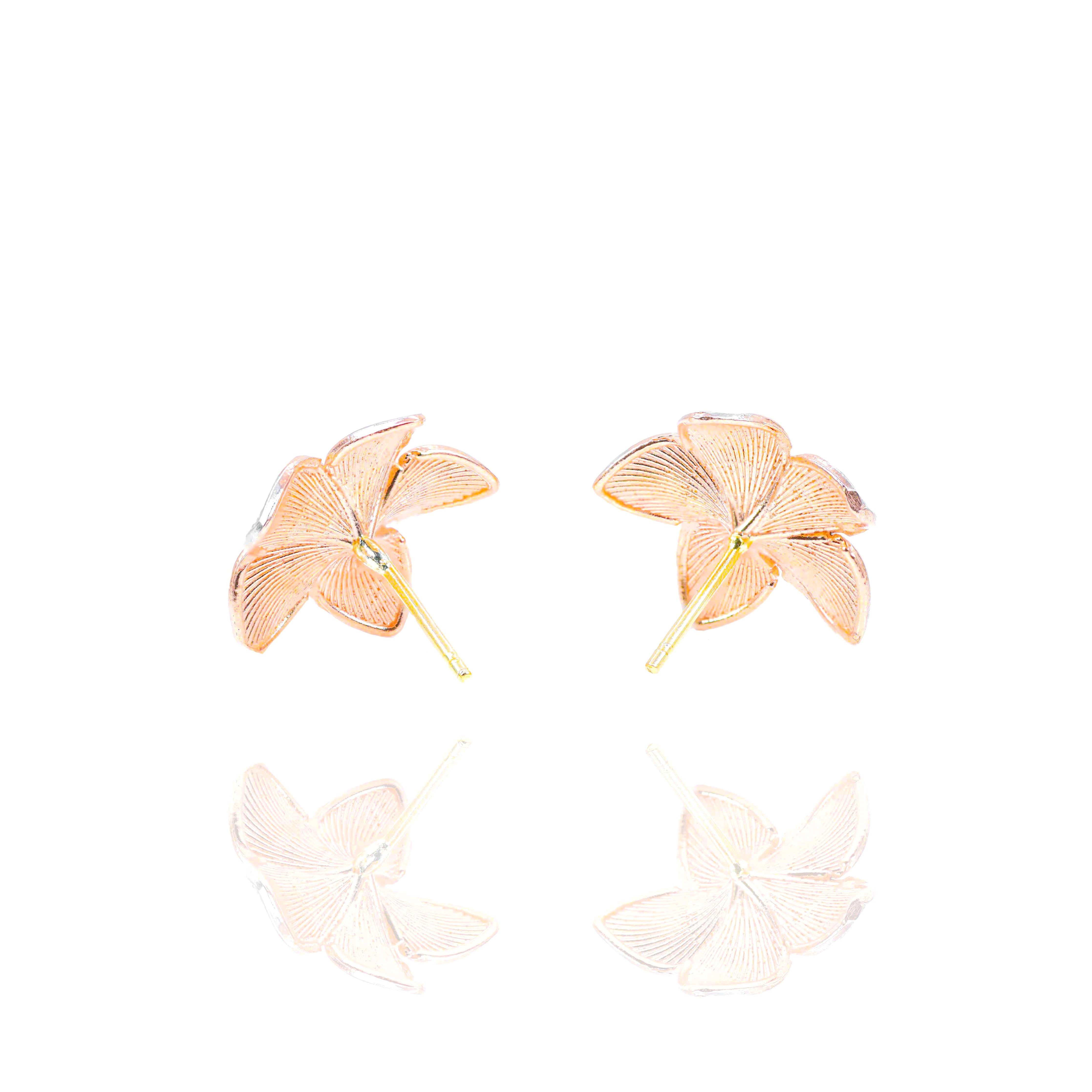 Gold Flower Earrings