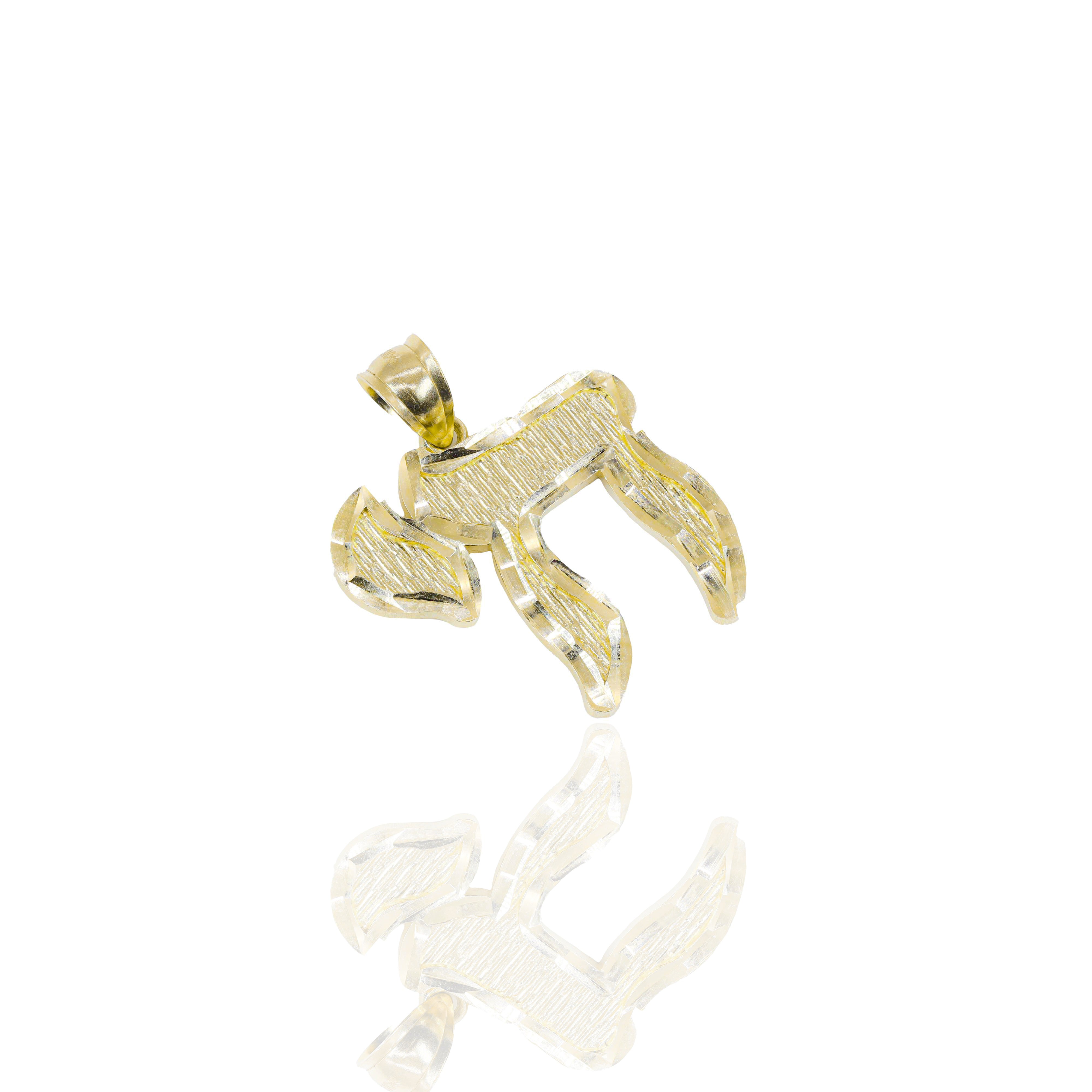 Chai Solid Gold Pendant