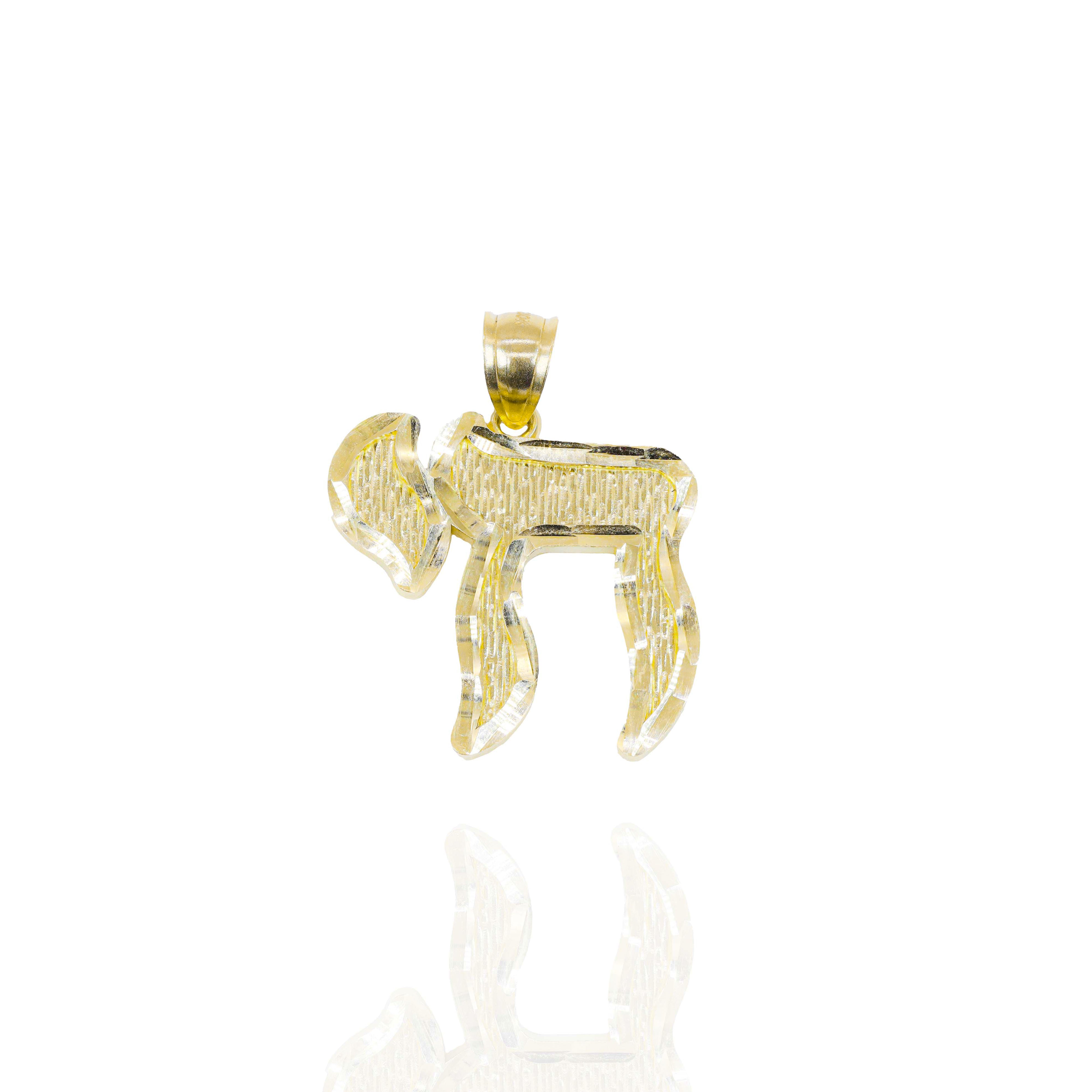 Chai Solid Gold Pendant