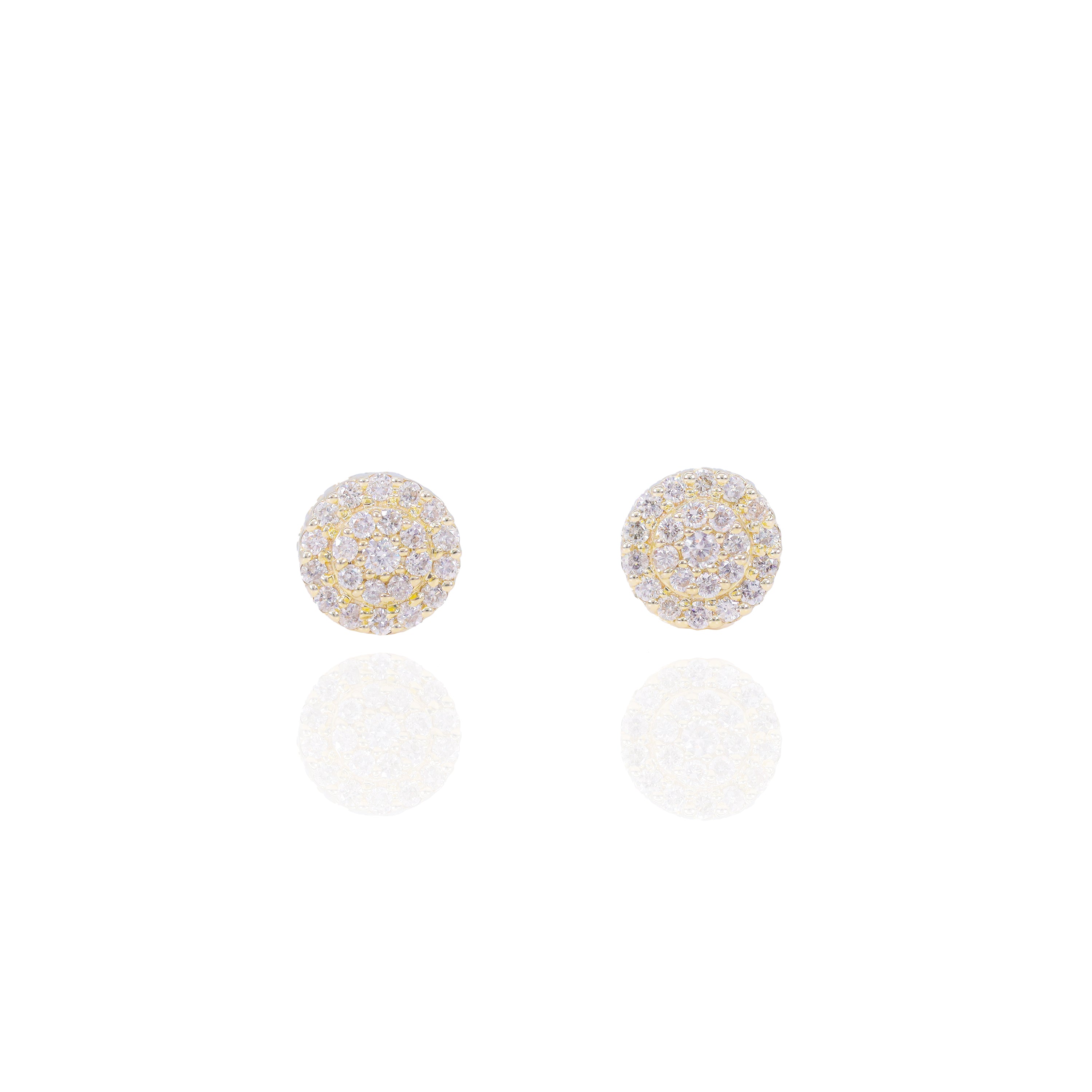 Round Cluster Diamond Earring