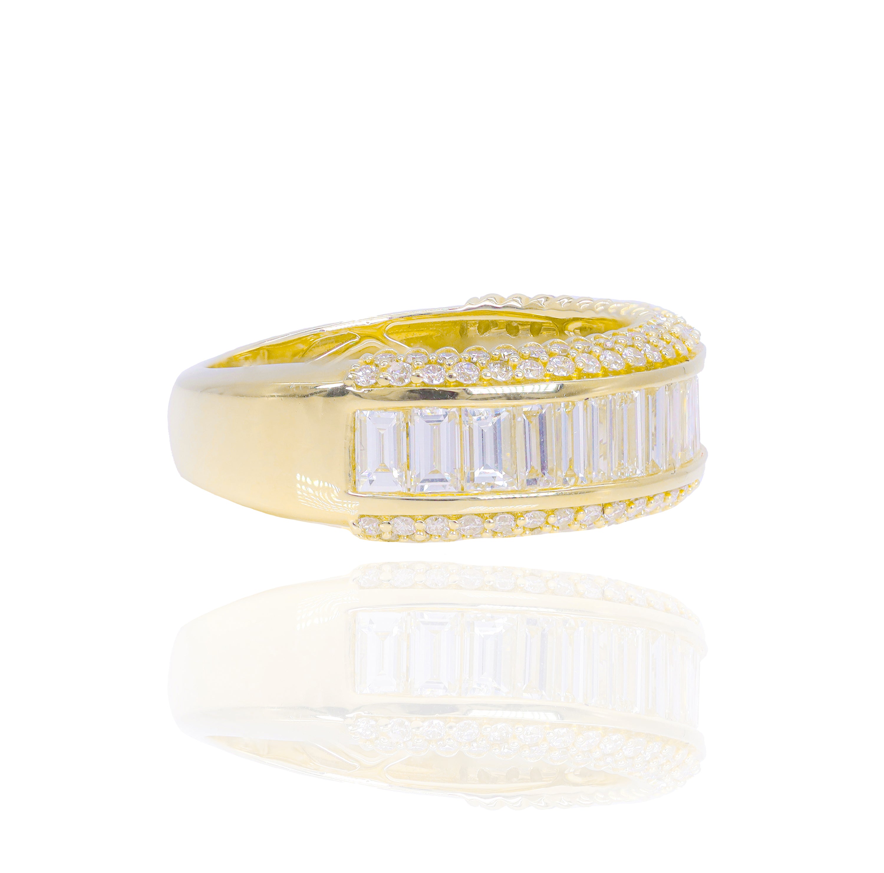 Straight Baguette Diamond Band Ring