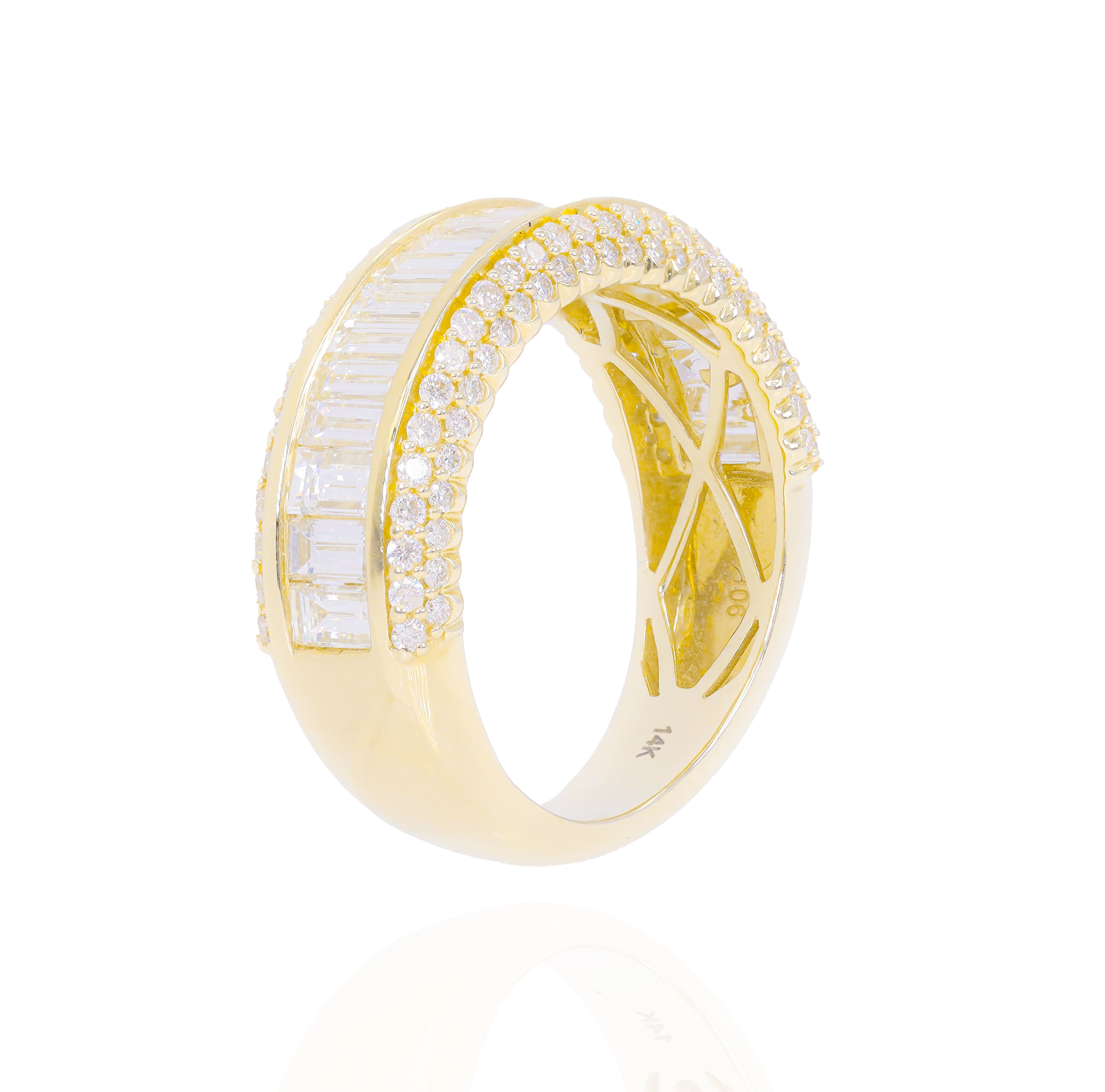 Straight Baguette Diamond Band Ring