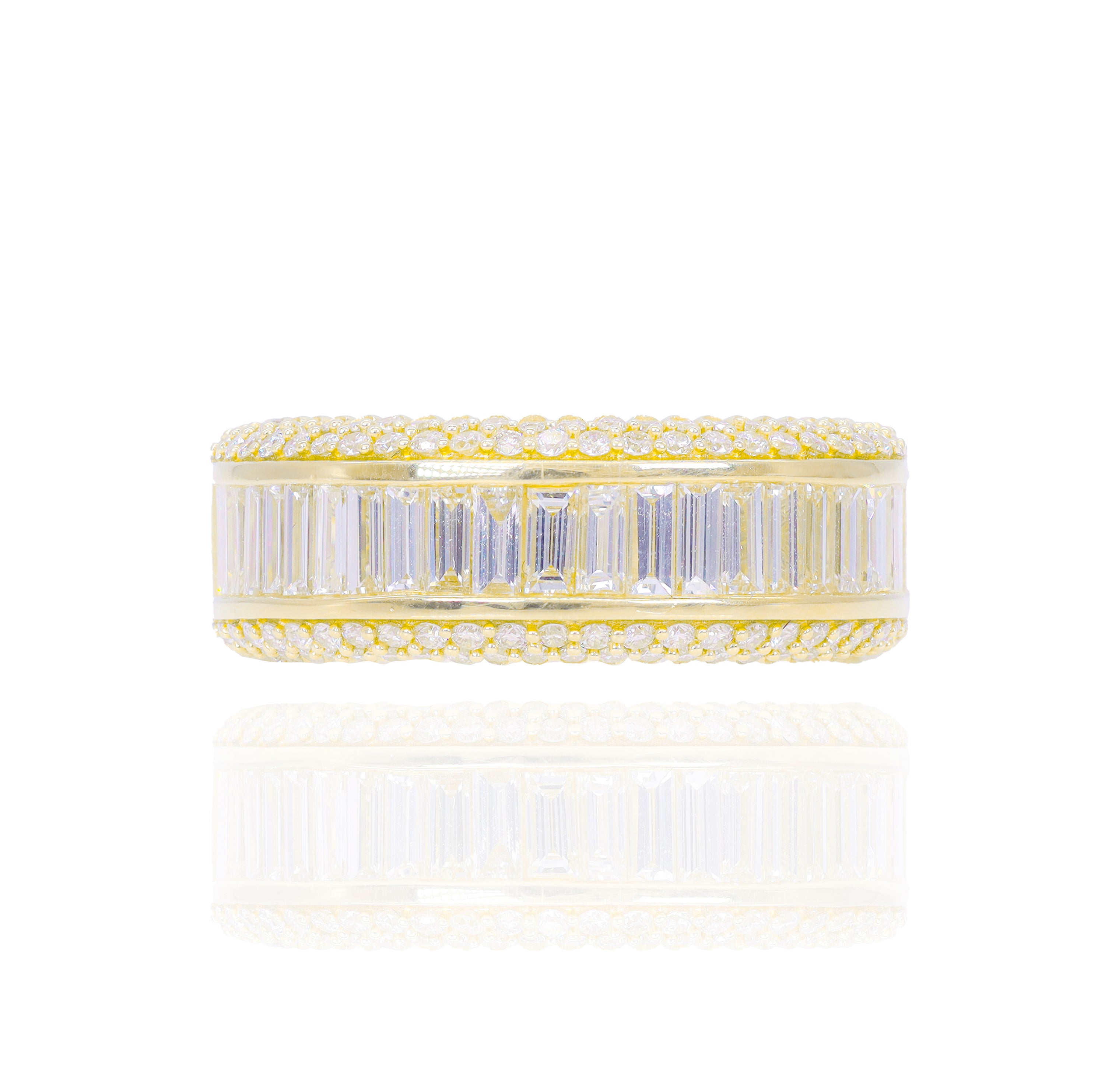 Straight Baguette Diamond Band Ring